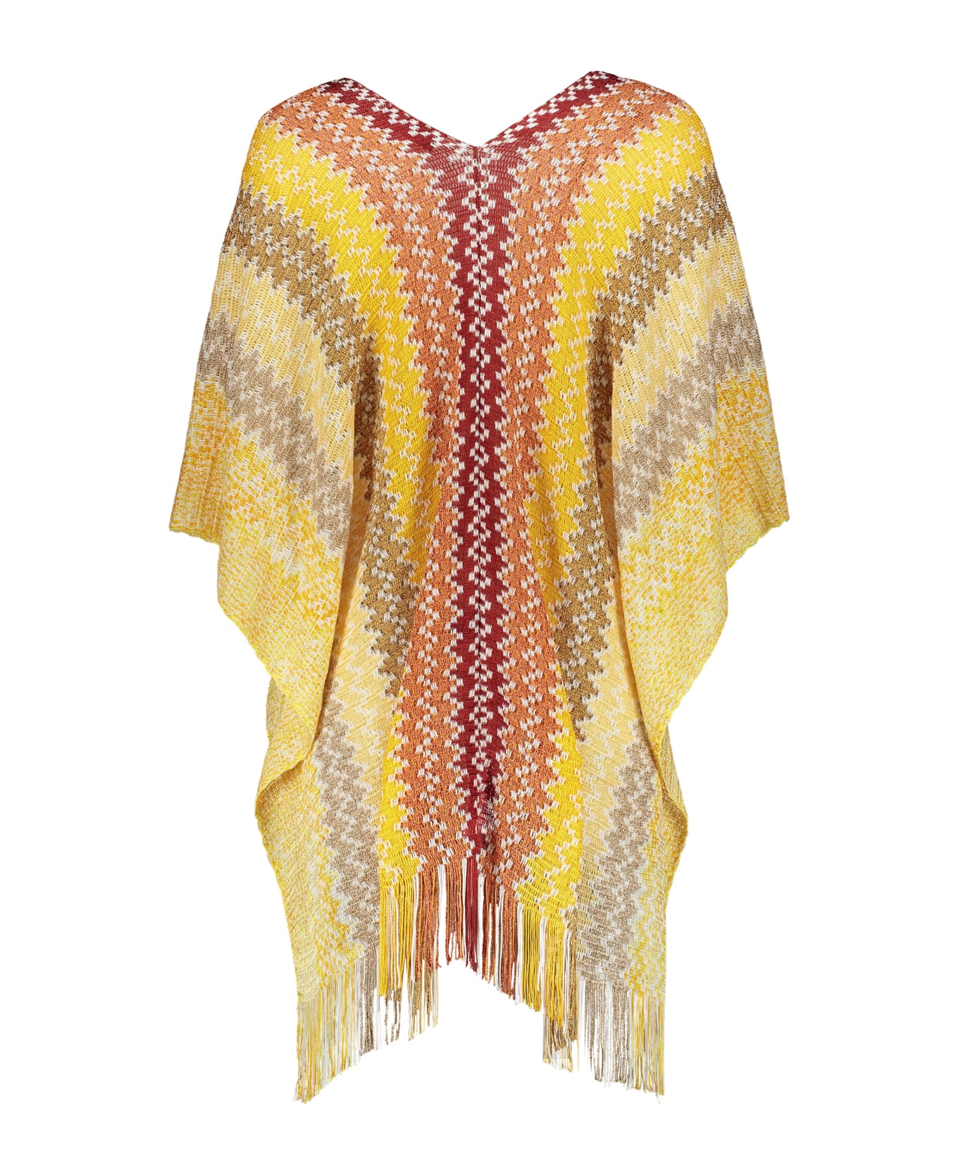 Missoni Asymmetric Wool Cape - Multicolor