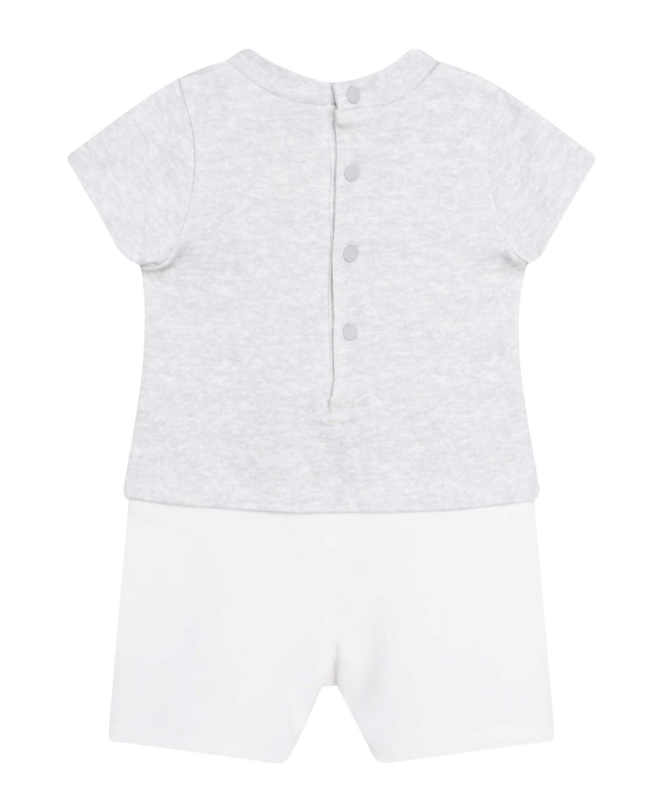 Givenchy Onesie With Application - Gray