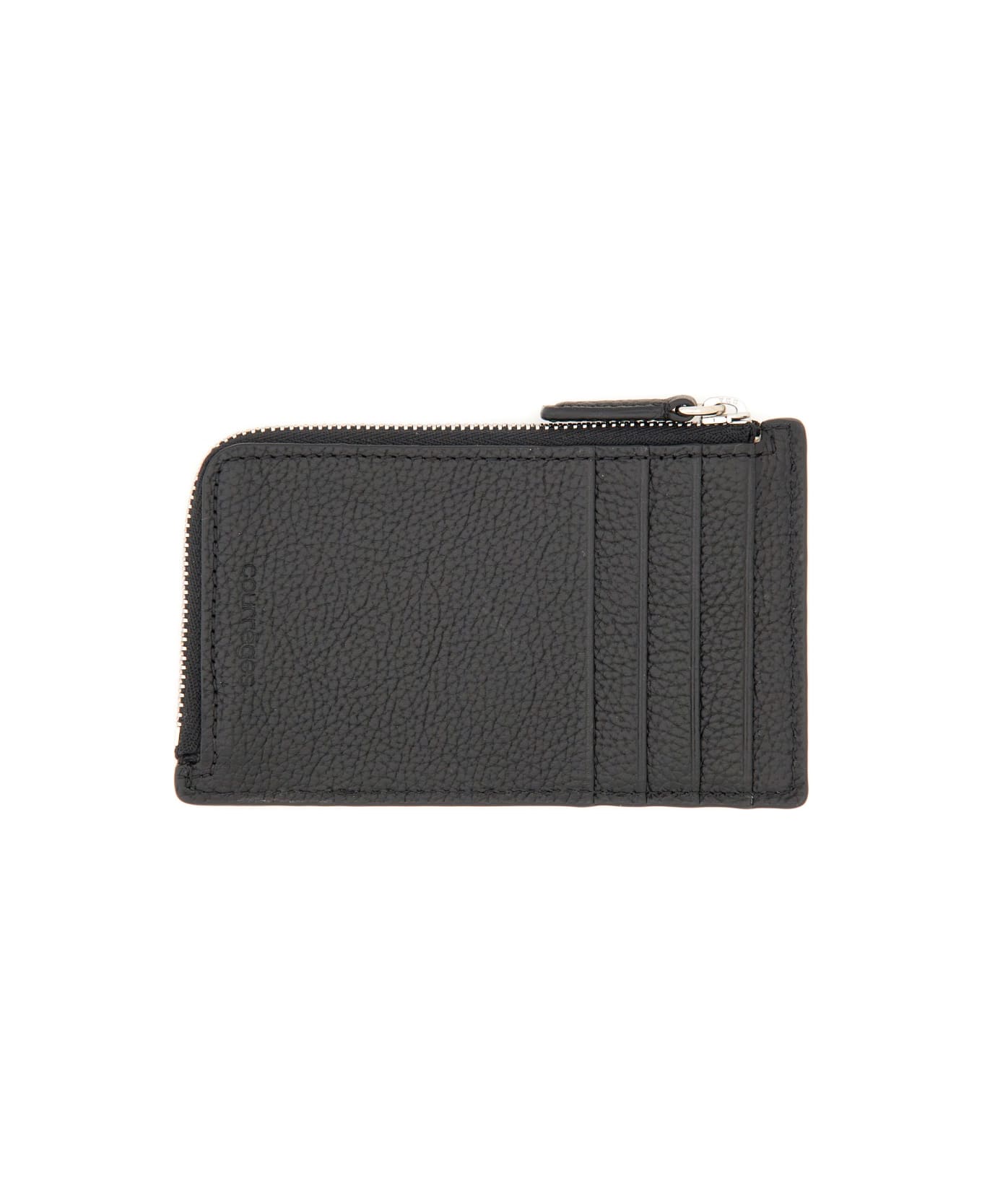 Courrèges Zippered Card Holder - BLACK