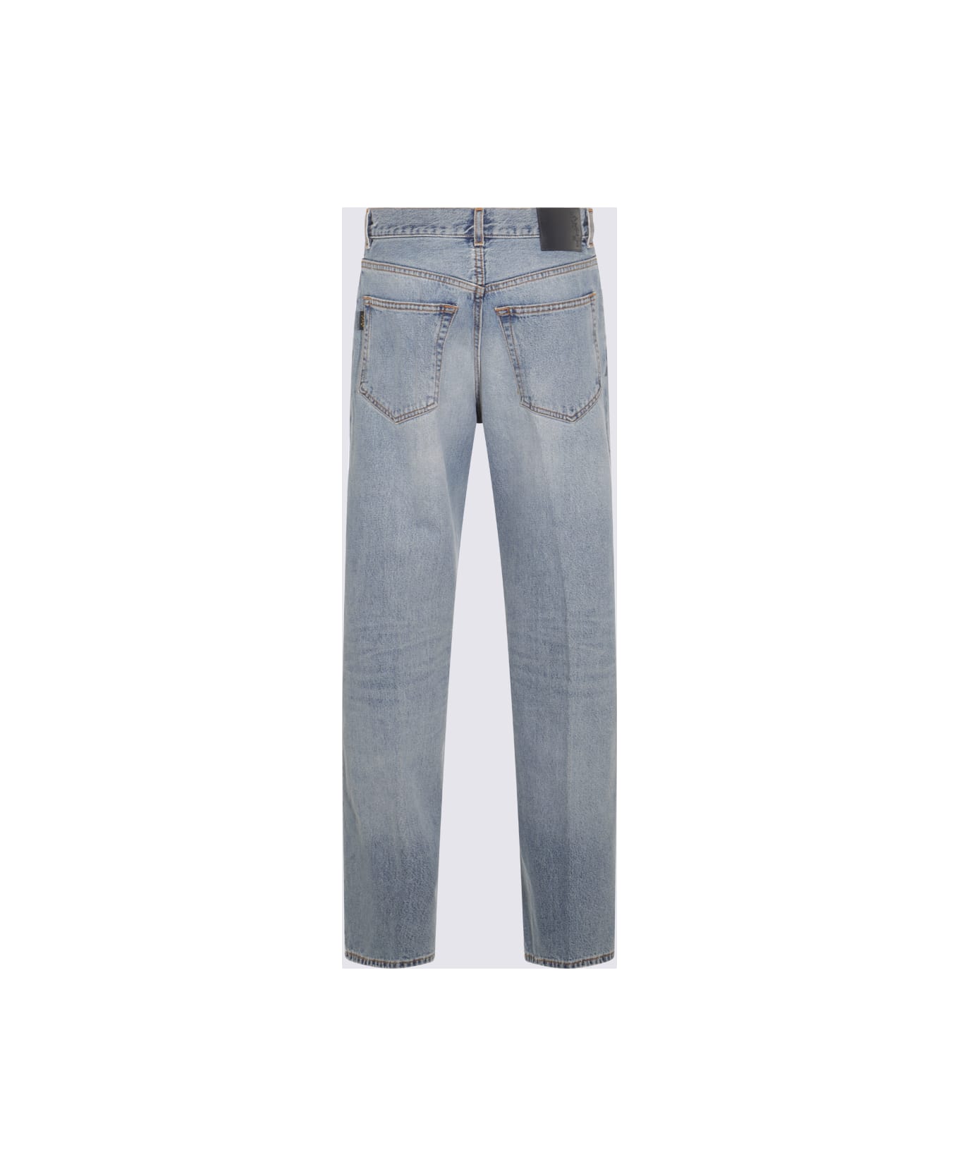 Haikure Blue Cotton Denim Jeans - DIVE BLUE WASH