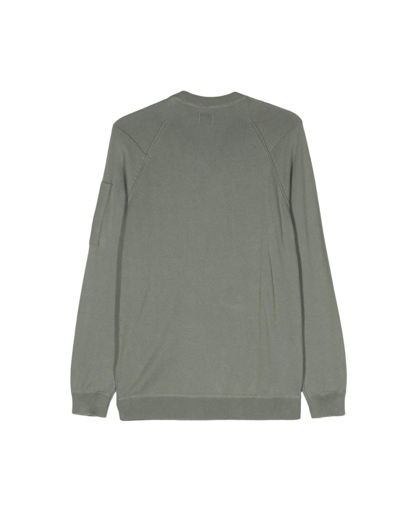 C.P. Company Len-detailed Sleeved Sweater - Green