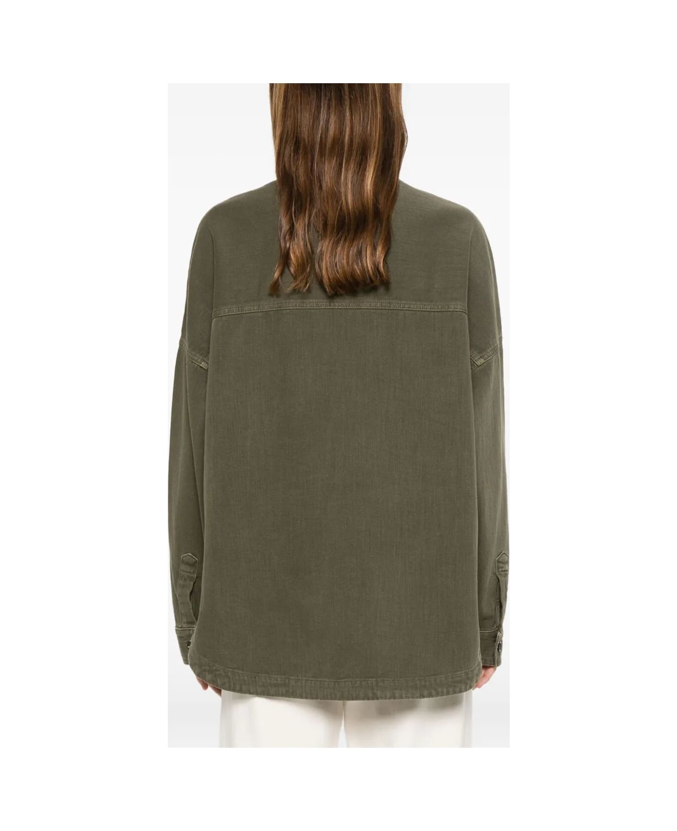 Nine in the Morning Rosa Overshirt W/pocket - Oliva Old