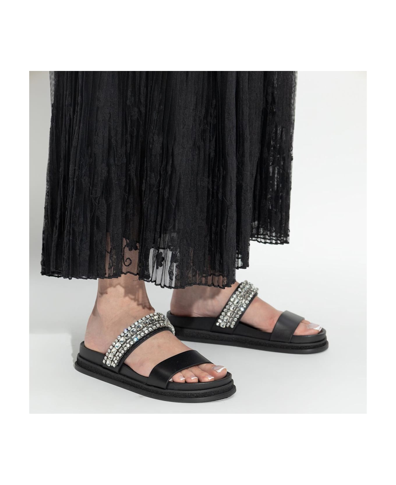 Jimmy Choo Jodi Slides - Black