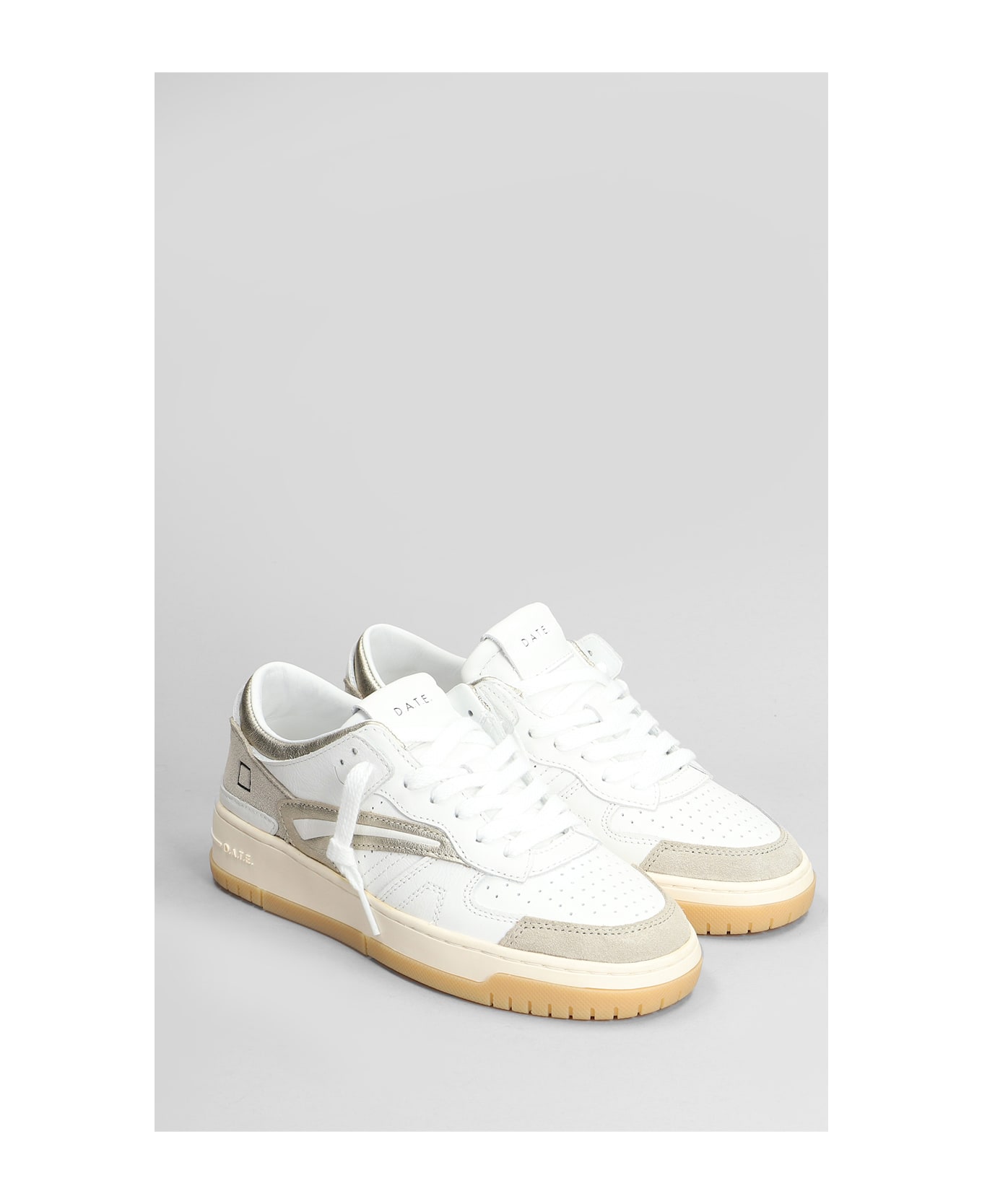 D.A.T.E. Torneo Sneakers In White Leather - white