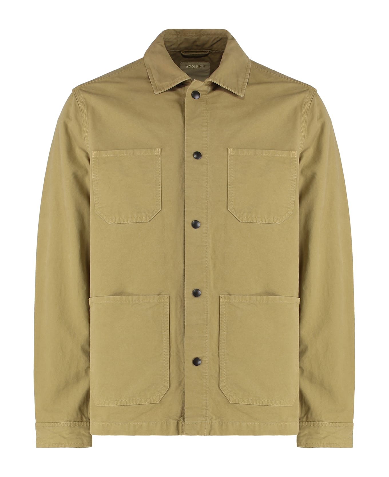 Woolrich Cotton Overshirt - green