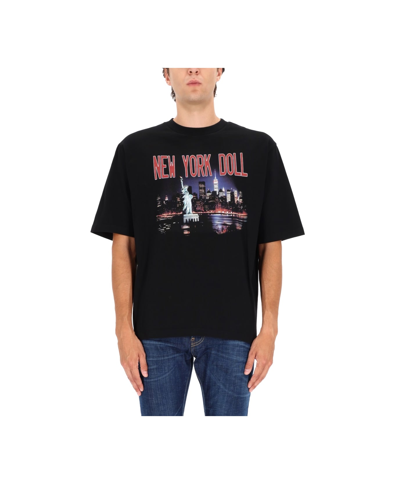 Dsquared2 X Vaquera Print T-shirt - BLACK