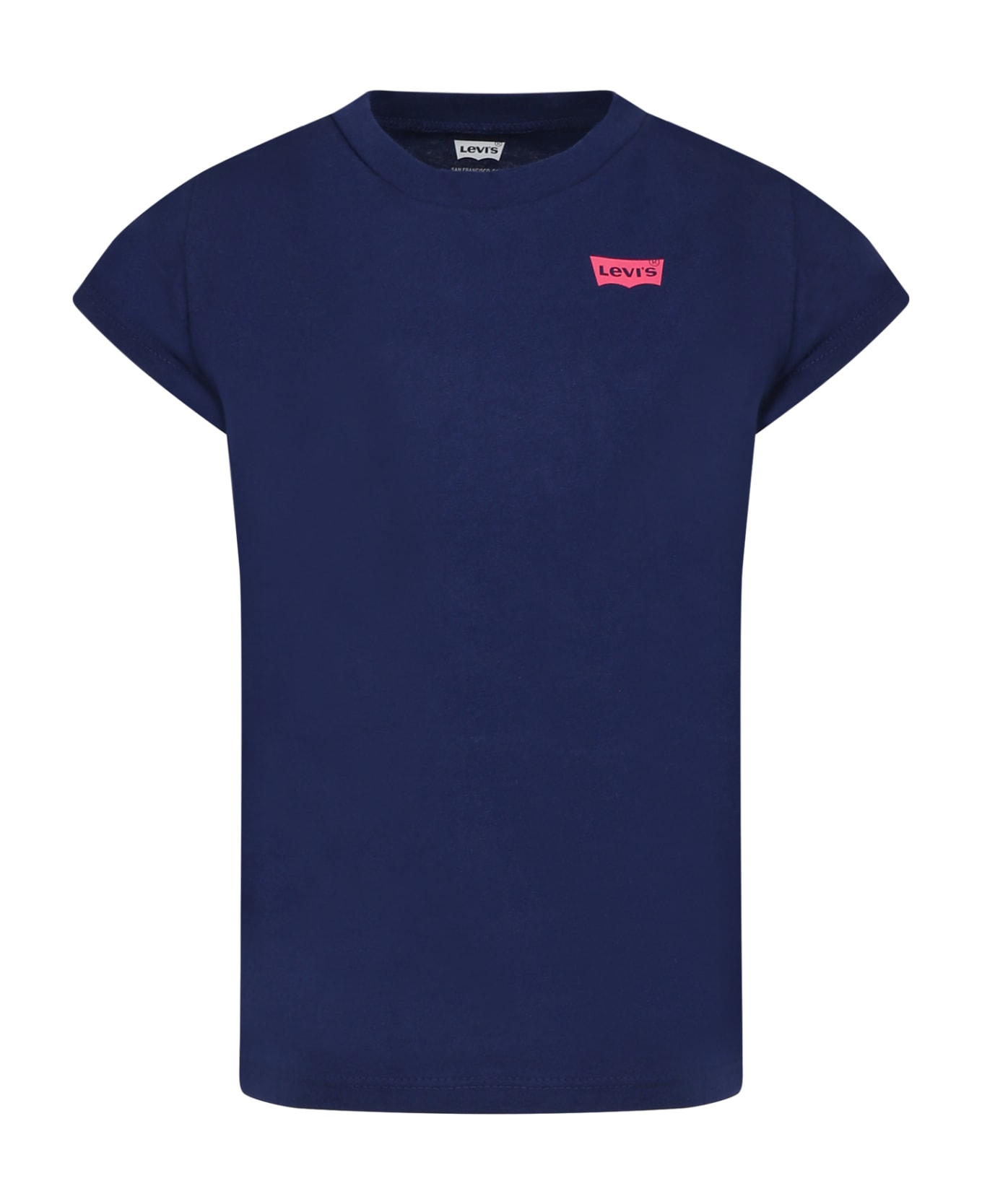 Levi's Blue T-shirt For Boy With Logo - Blue Tシャツ＆ポロシャツ