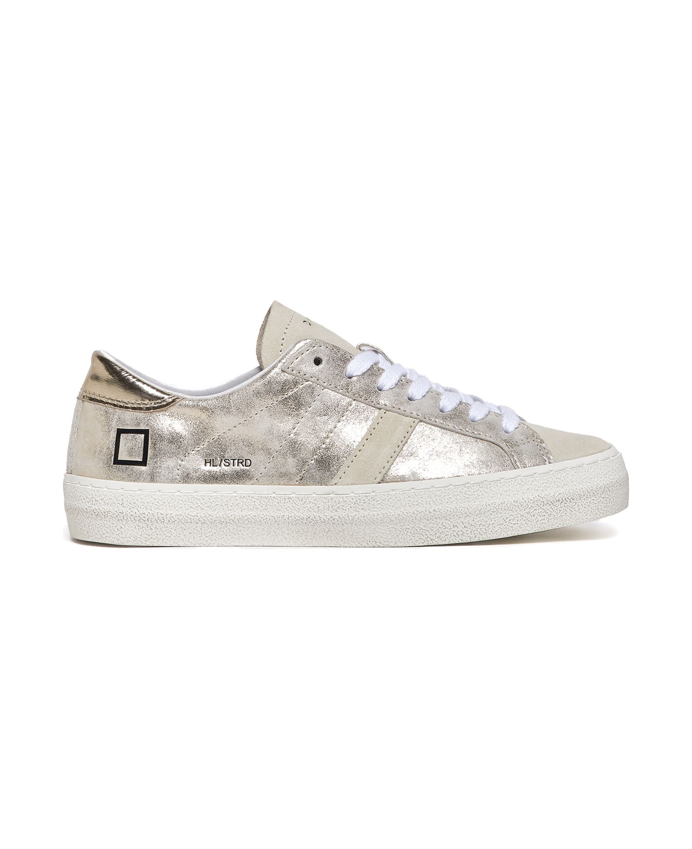 D.A.T.E. Hill Low Platinum Women's Sneakers - STARDUST PLATINUM