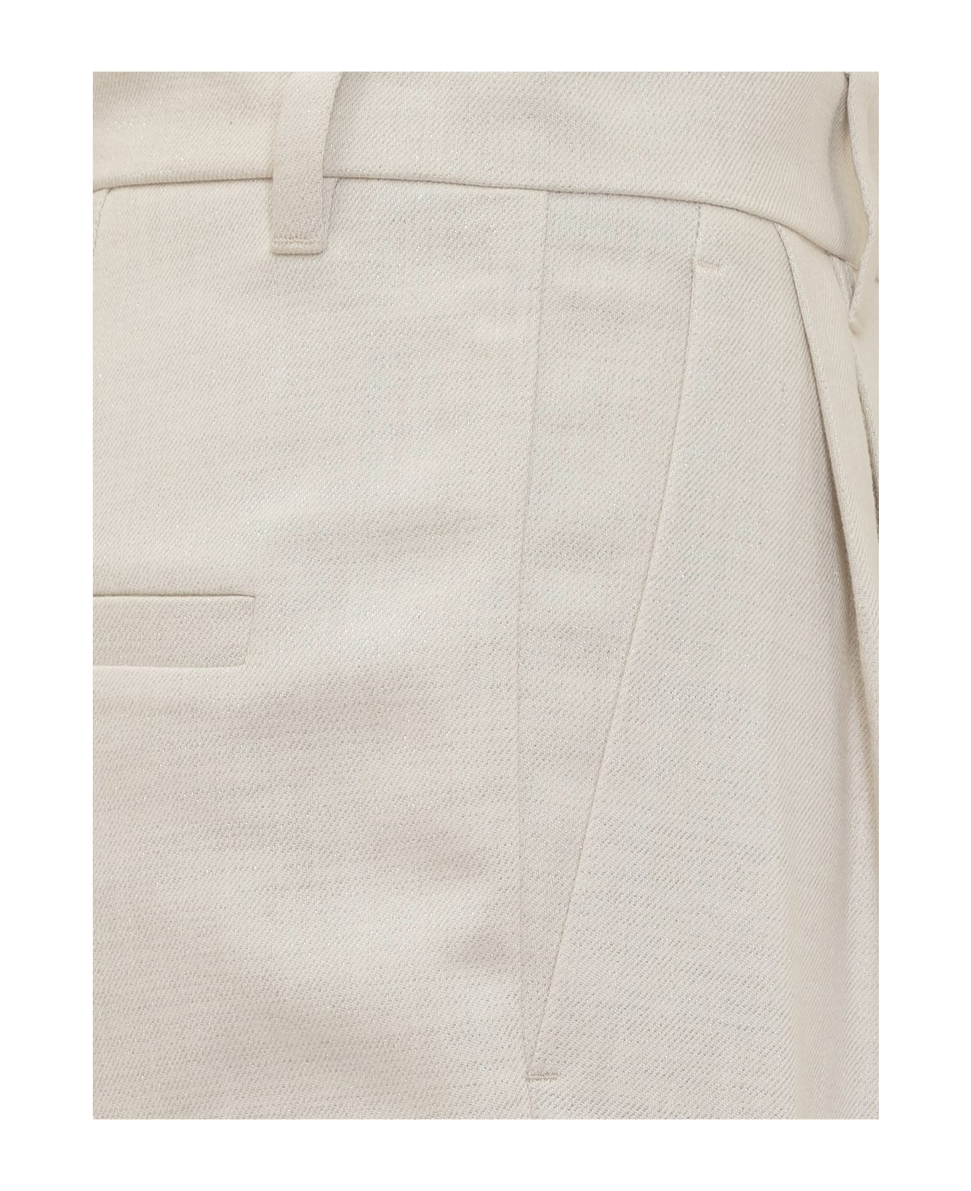 Brunello Cucinelli Loose Fit Trousers - Bianco