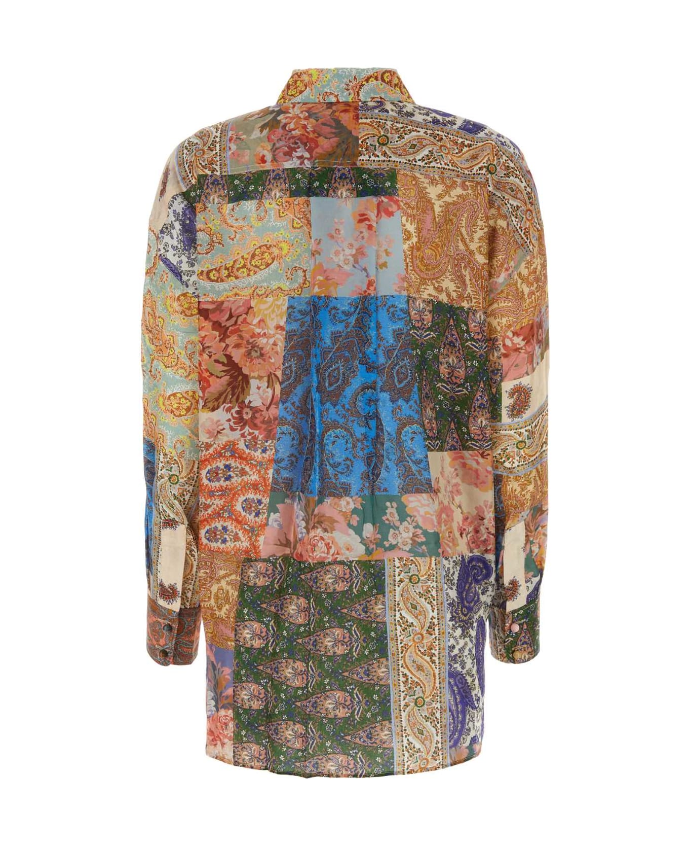 Zimmermann Printed Silk Devi Shirt - PATCHPAISLEY