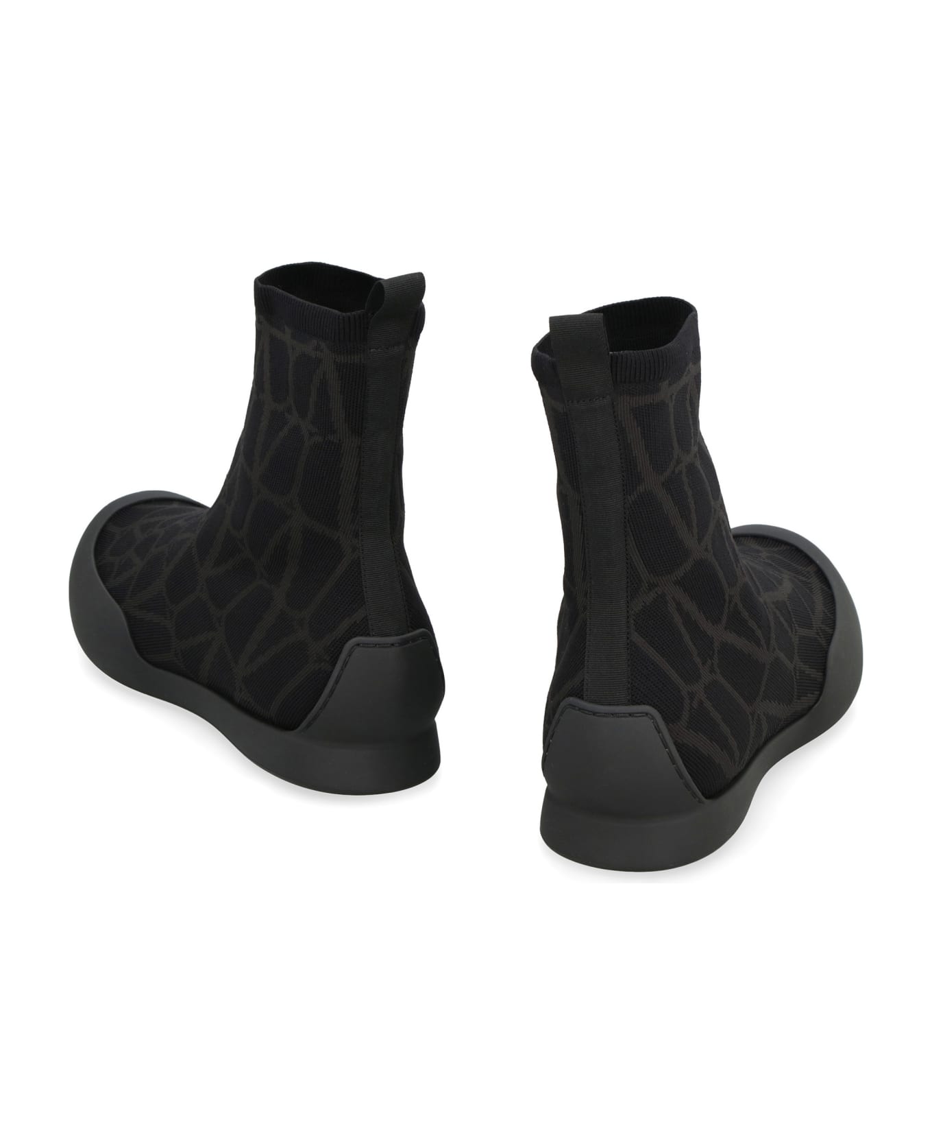 Valentino Garavani - Cityshore High-top Fabric Sneakers - black スニーカー
