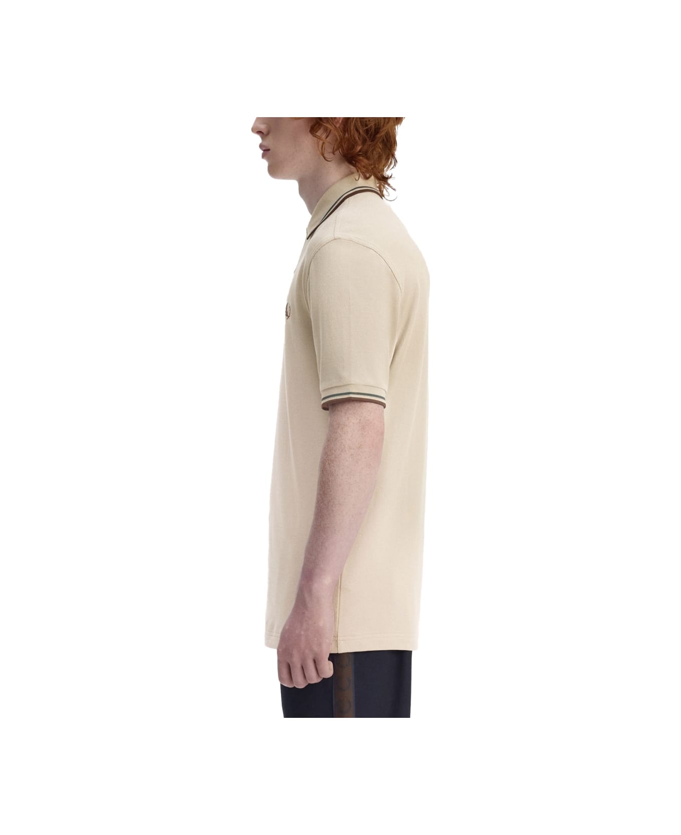 Fred Perry Polo With Logo - IVORY