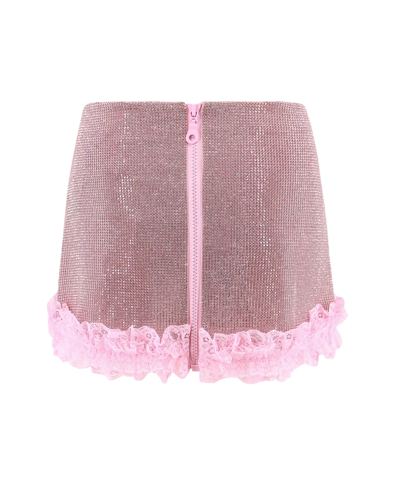 self-portrait Christopher Kane Residency Skirt With All-over Rhinestones - Pink