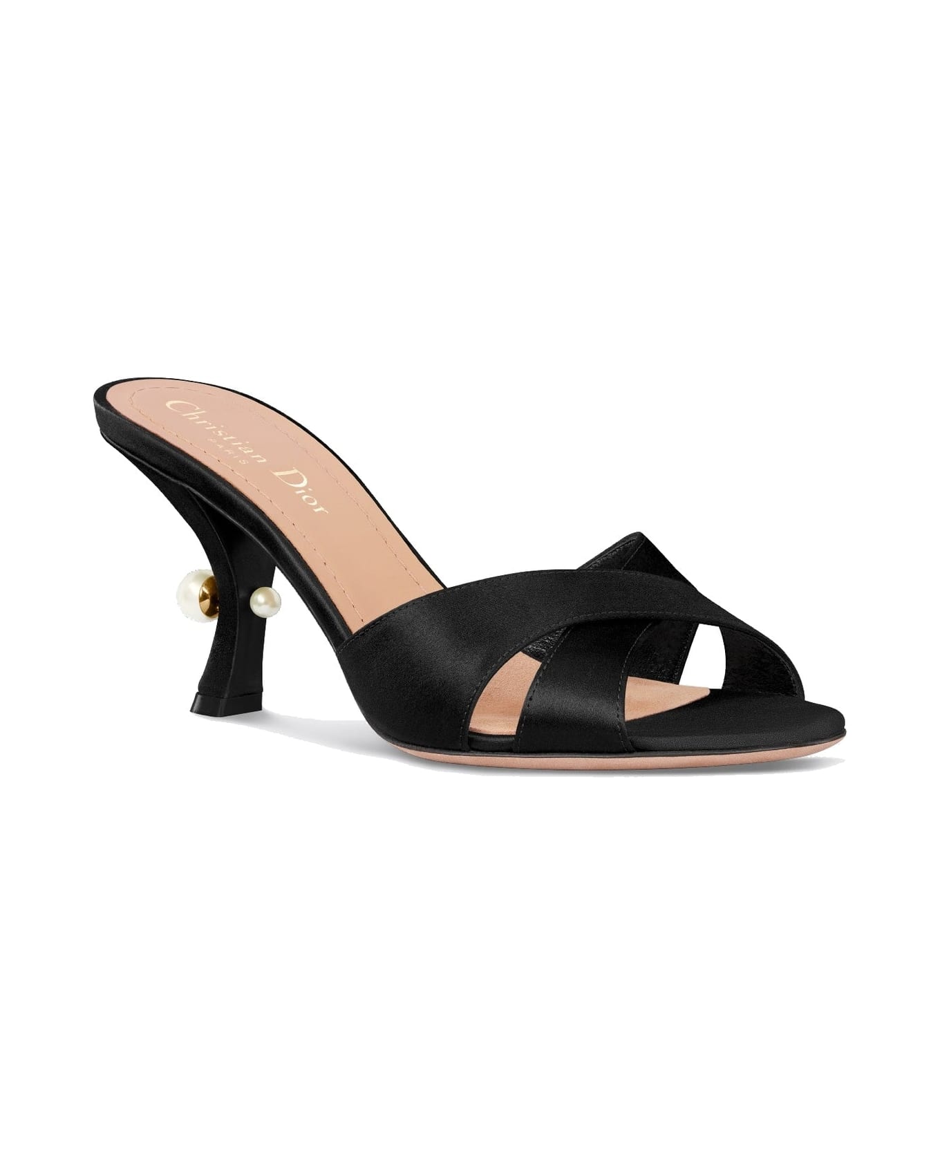 Dior Tribales Silk Sandals - Black