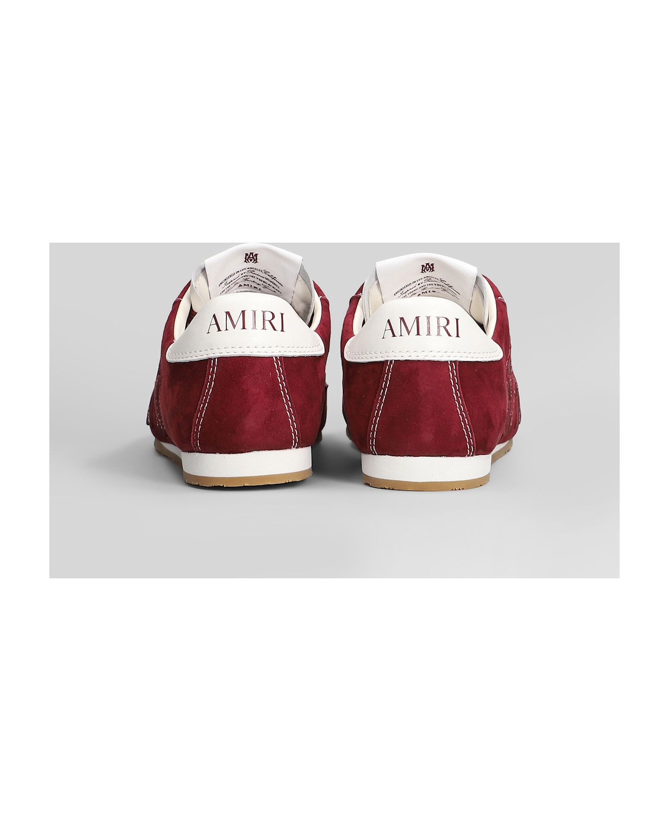 AMIRI Pacific Flat Sneakers In Red Suede - red