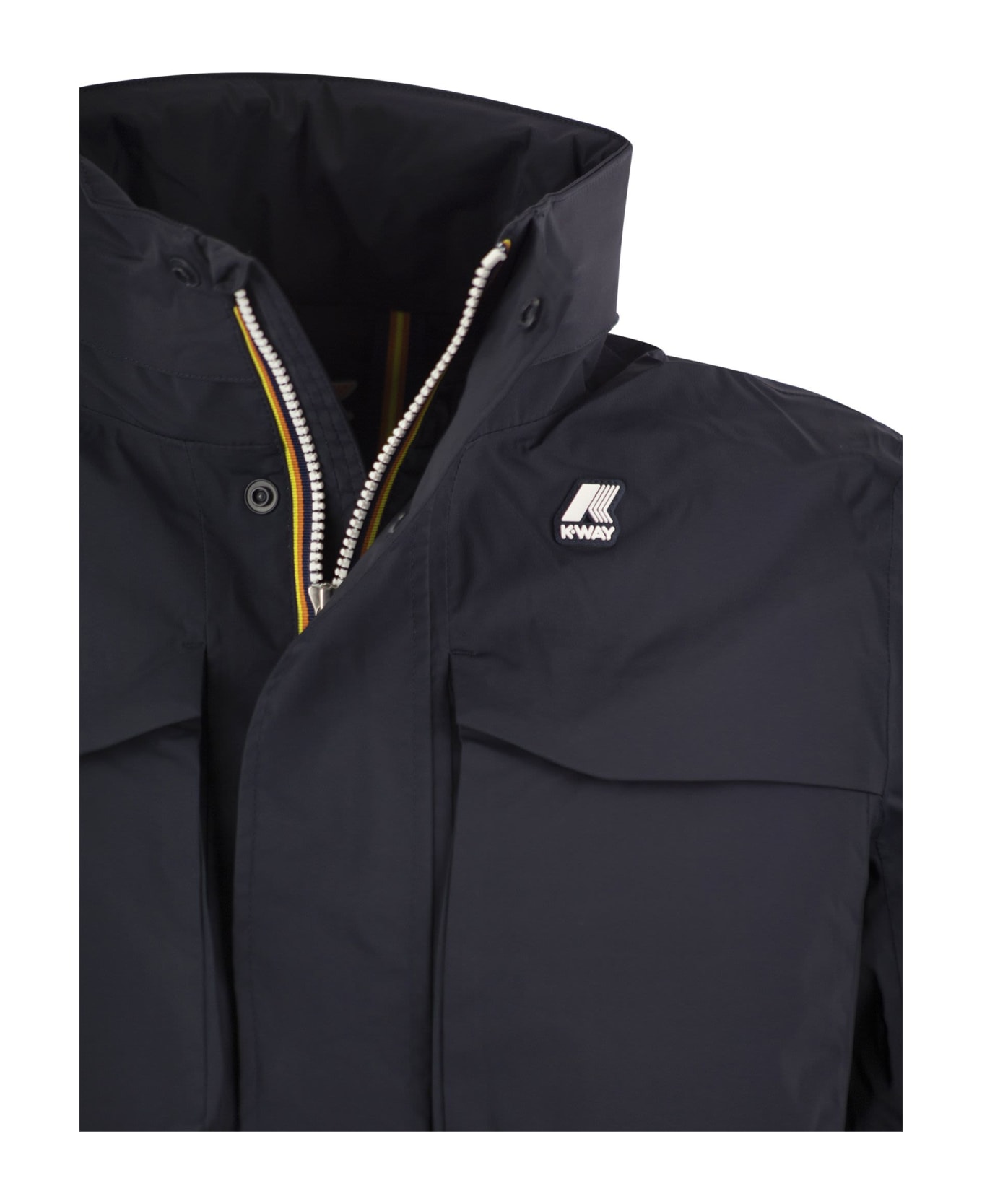 K-Way Manfield Jacket In Waterproof Fabric Jacket - Blue Depth ジャケット