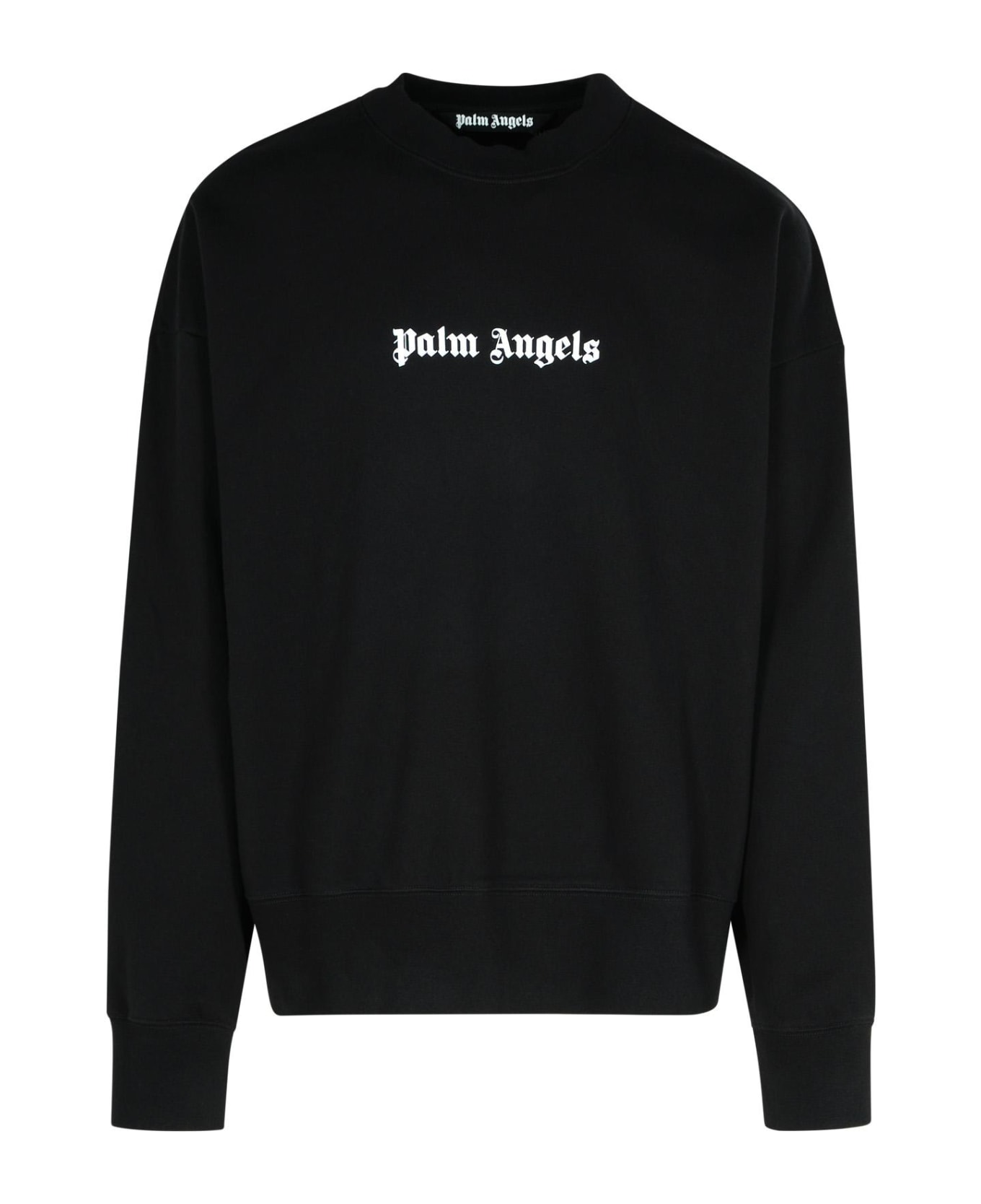 Palm Angels Cotton Sweatshirt - Black