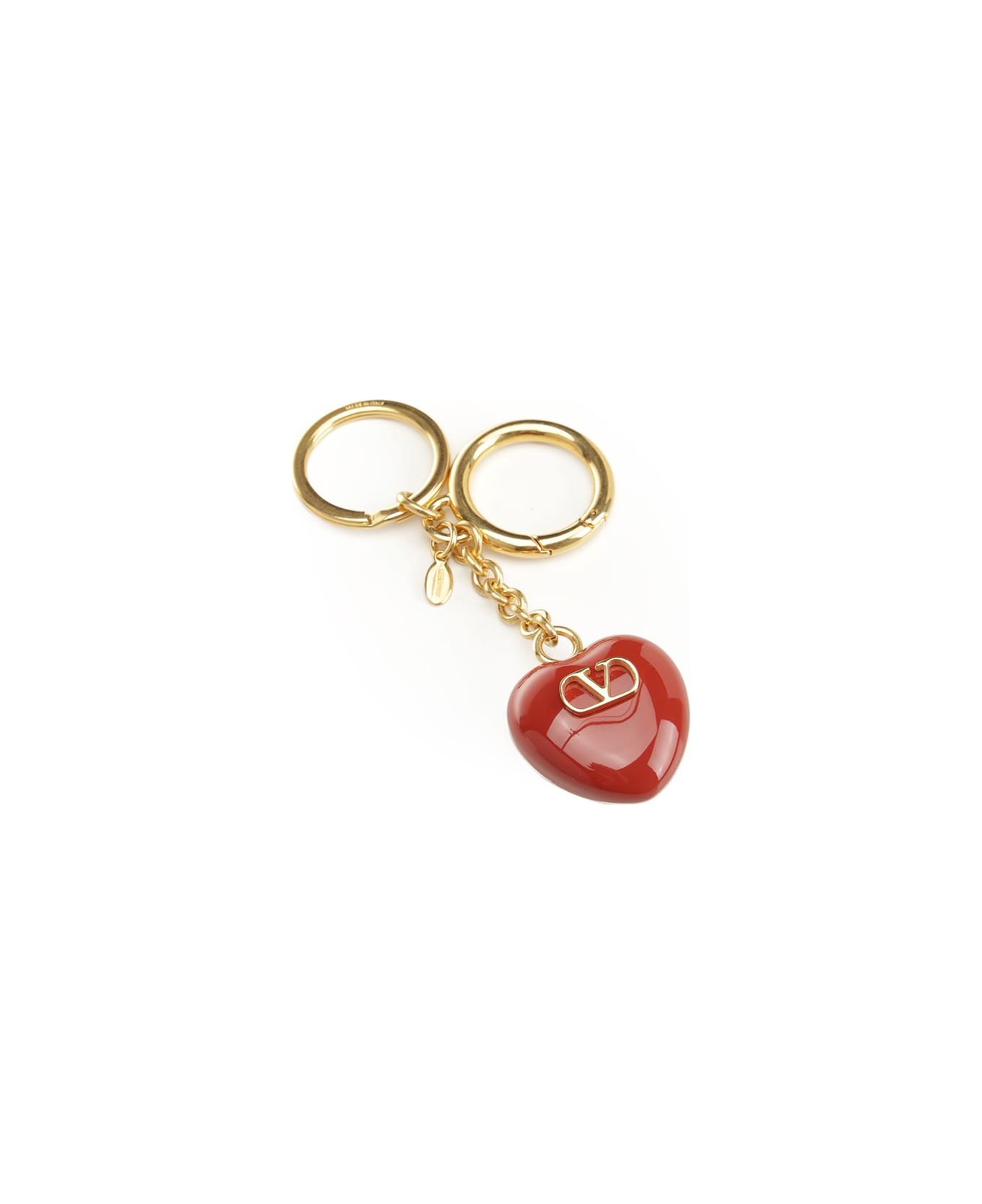 Valentino Garavani Vlogo Signature Keychain - Red