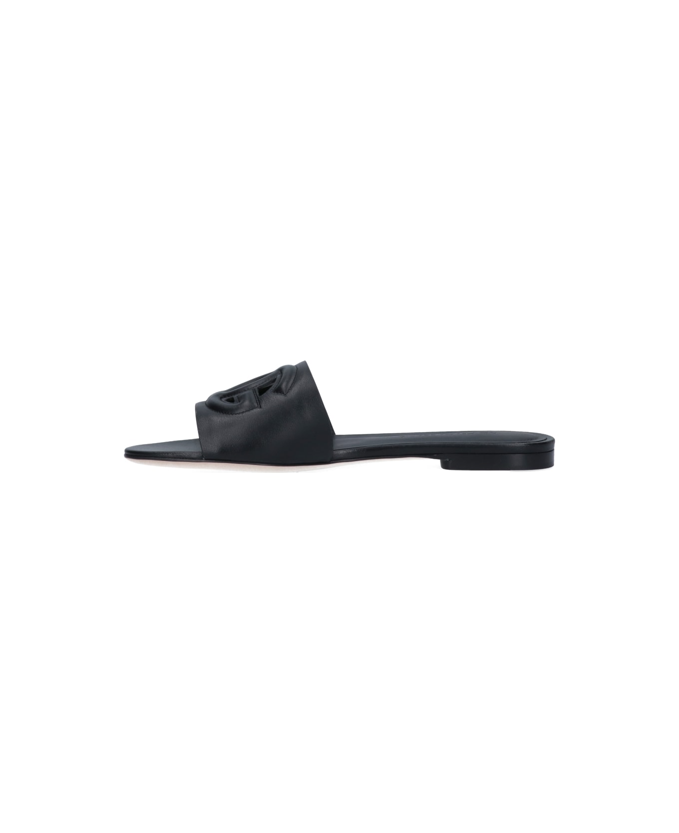 Dolce & Gabbana 'dg Millennials' Logo Slides - Black  