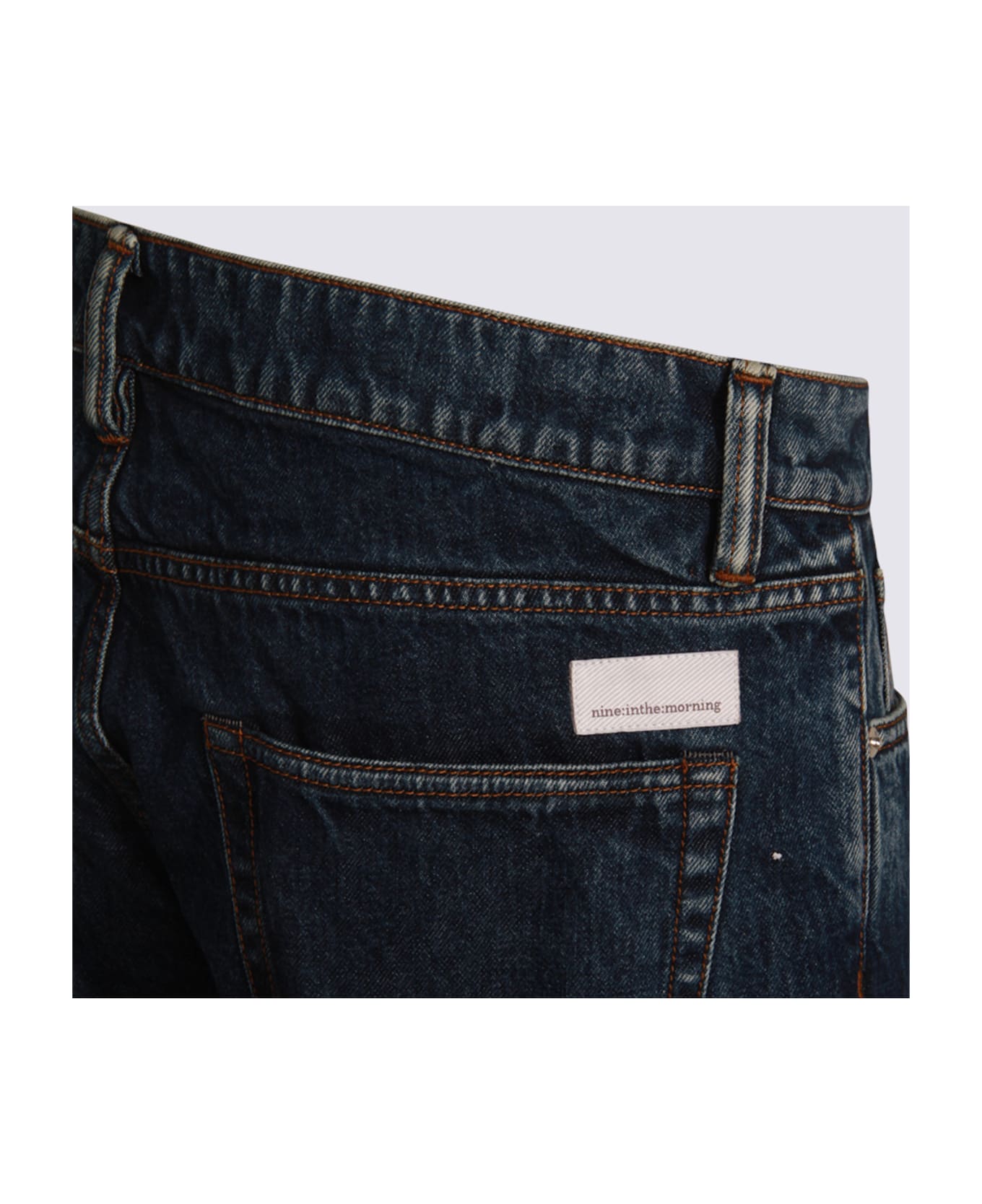 Nine in the Morning Dark Blue Cotton Jeans - AZI8