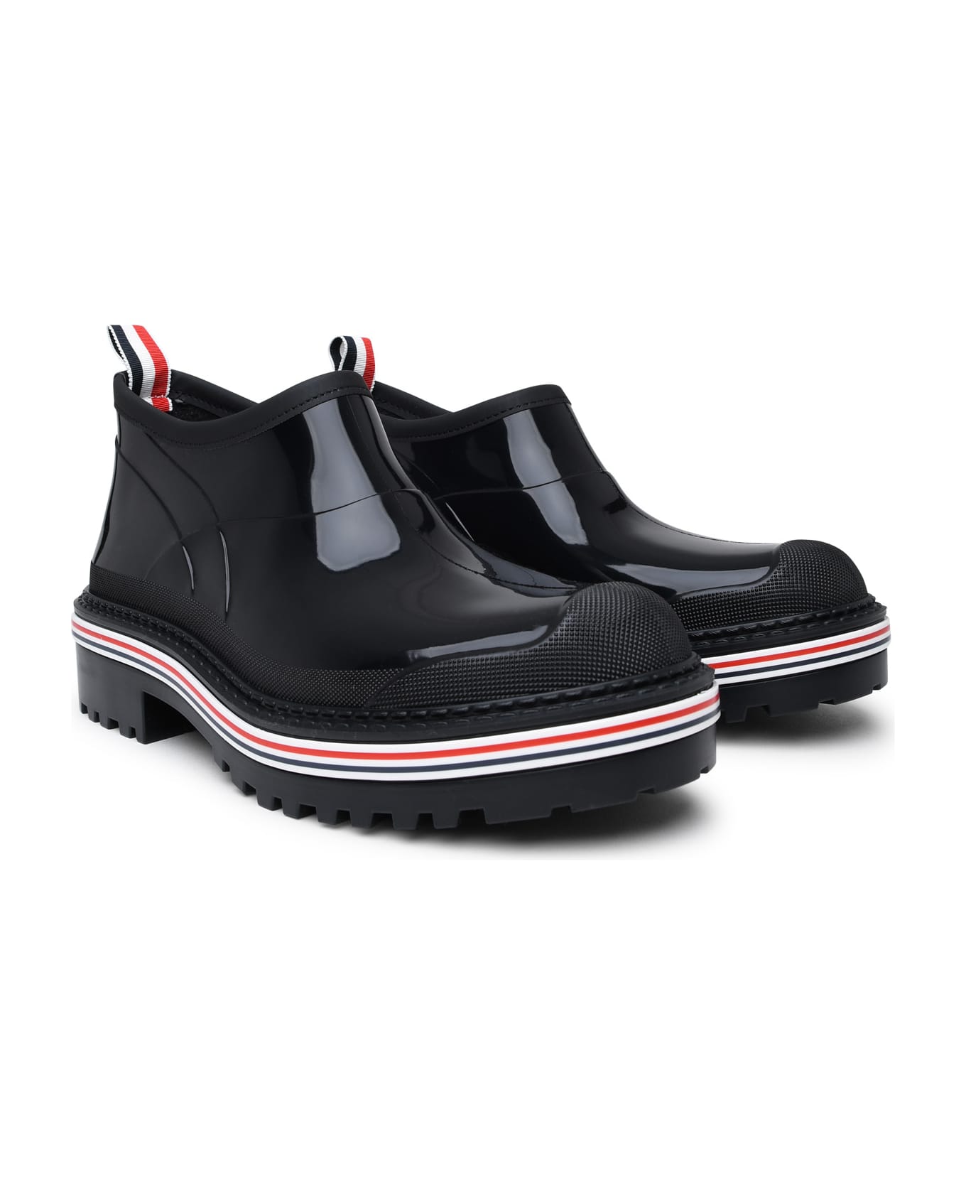 Thom Browne Black Rubber Garden Boots - black ブーツ