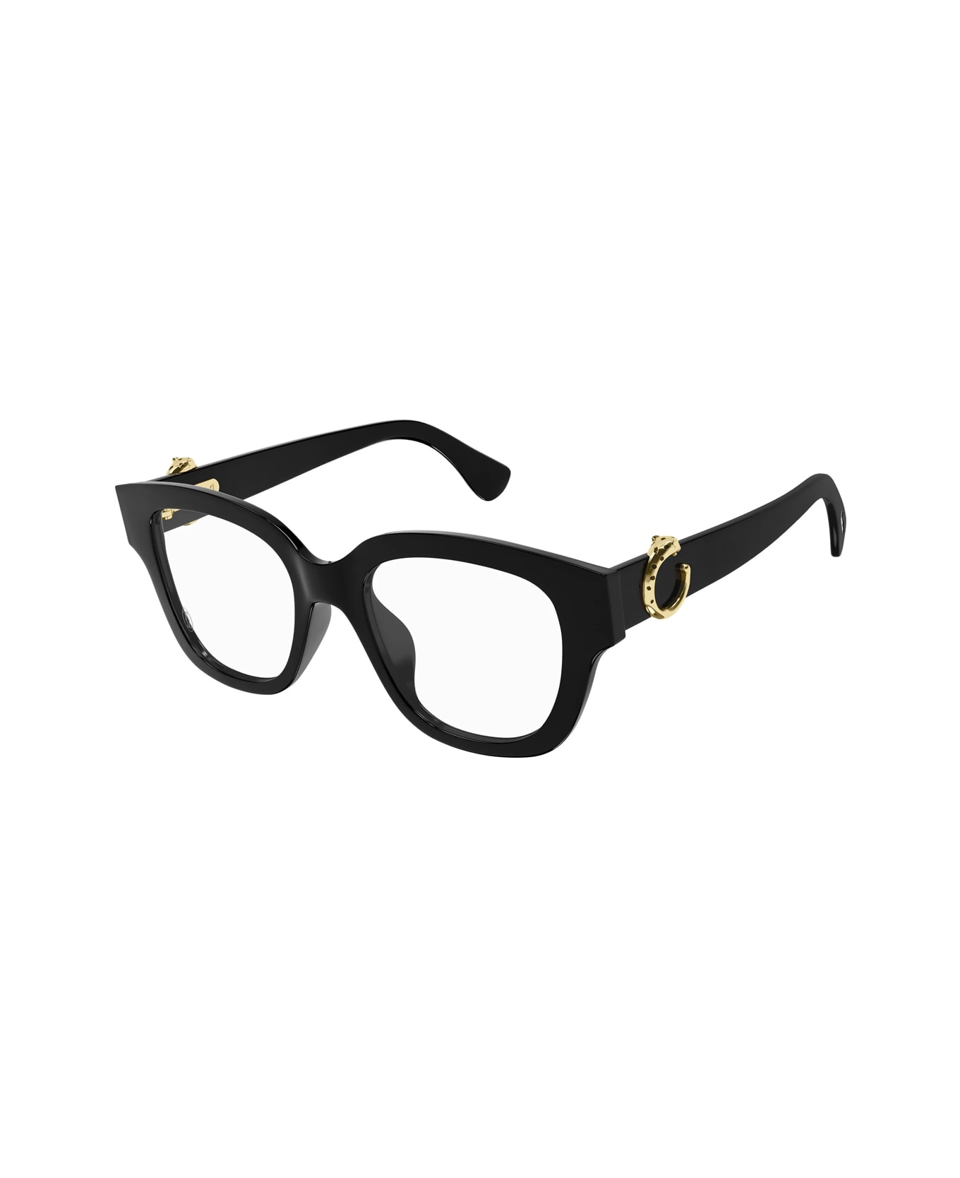 Cartier Eyewear Ct0566o Panthère C De Cartier 005 Black Glasses - Nero