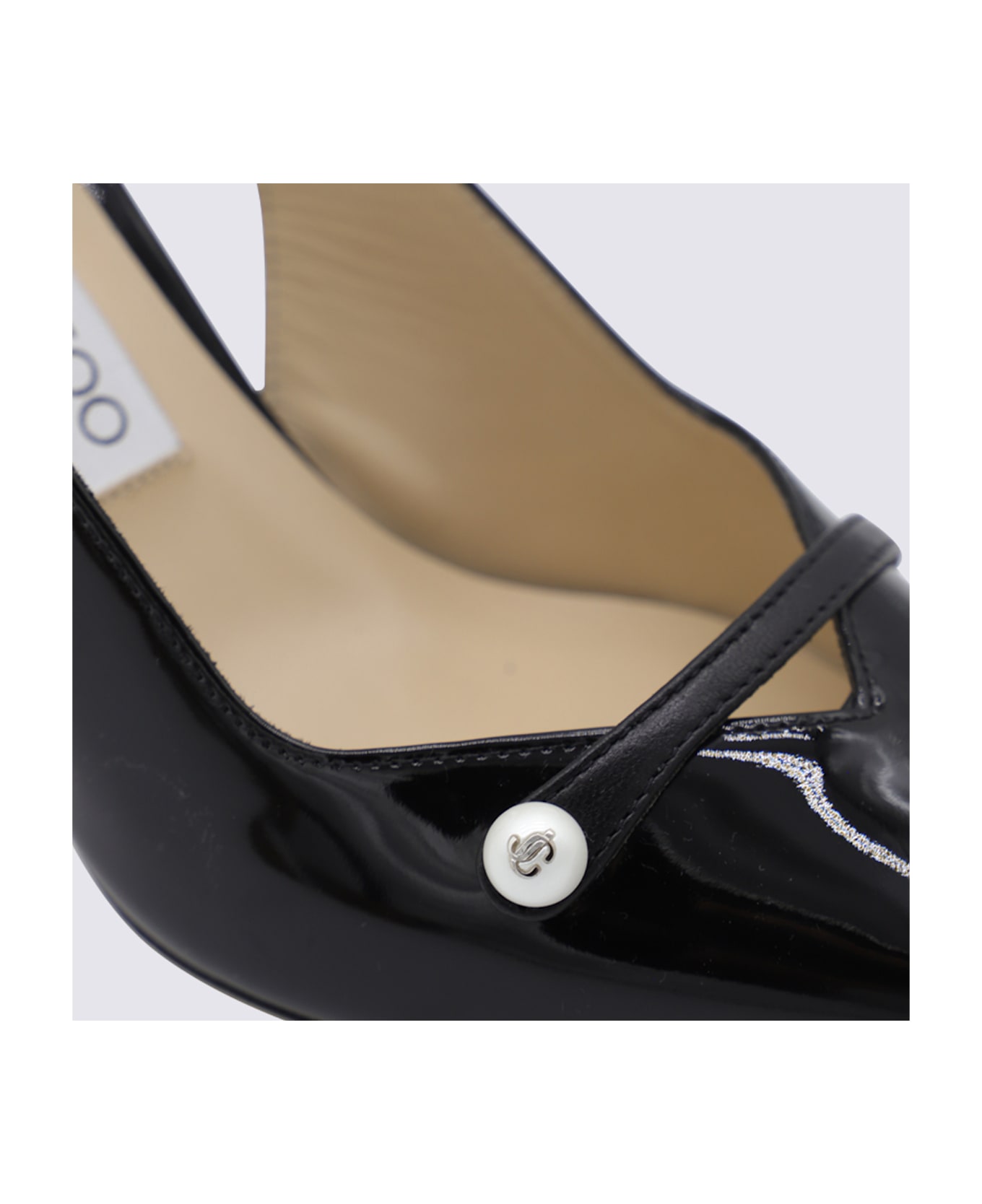 Jimmy Choo Black Leather Amita Pumps - Black