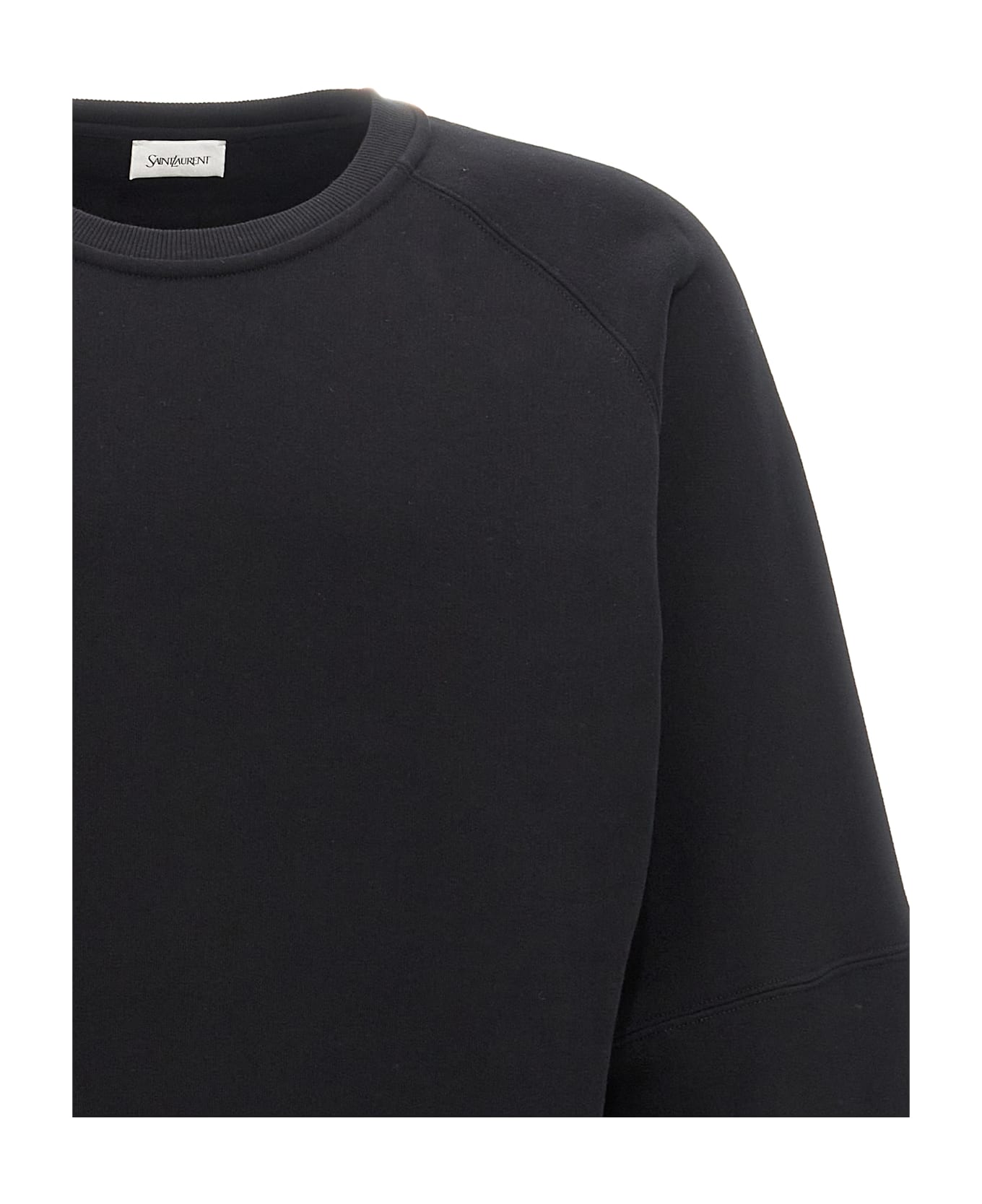 Saint Laurent Cotton Sweatshirt - Noir