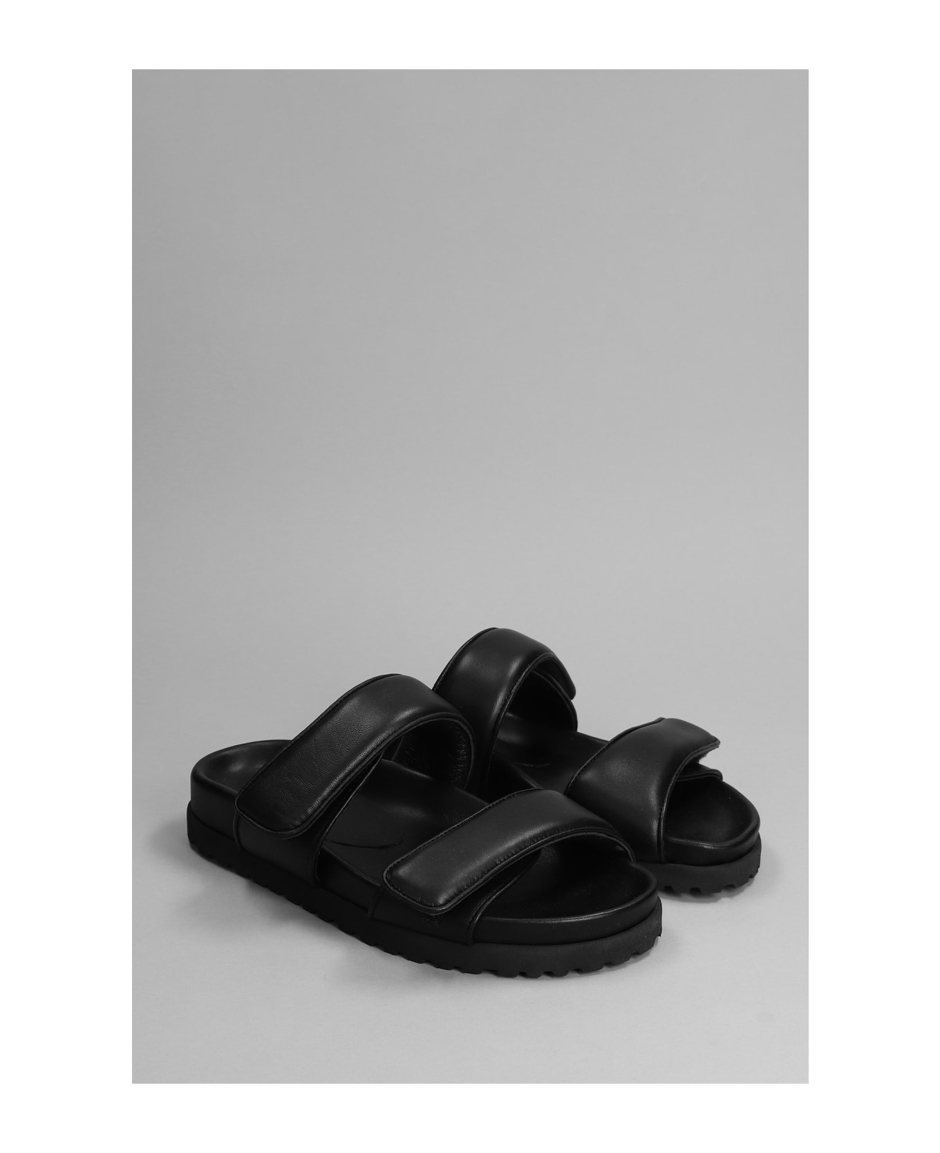 GIA BORGHINI Perni 11 Flats In Black Leather - Black