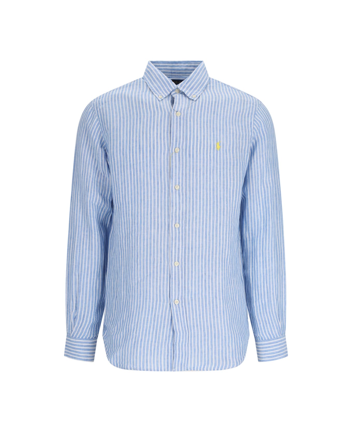 Polo Ralph Lauren Logo Shirt - BLUEWHITE シャツ