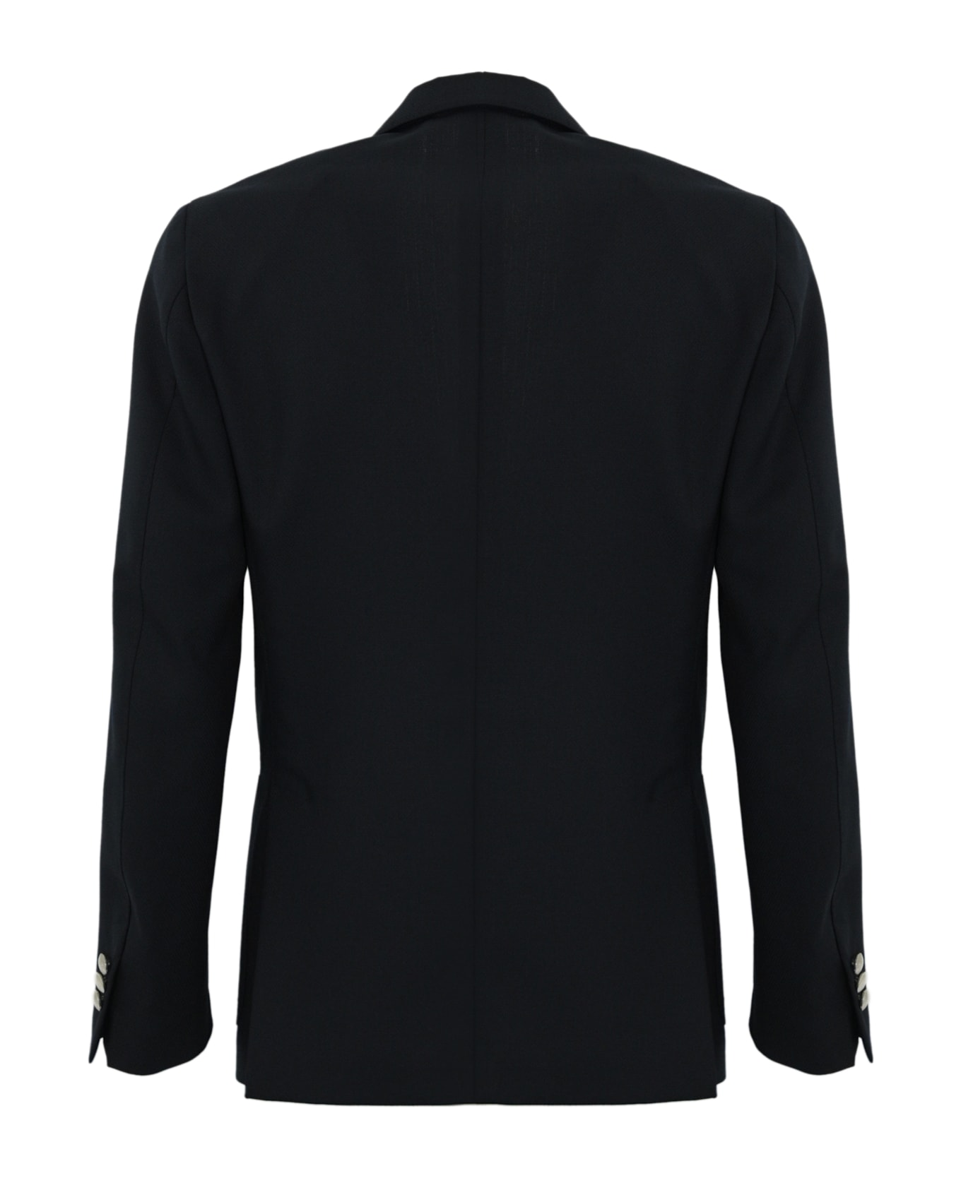 Lardini Roma Single-breasted Jacket In Wool Blend - Blu