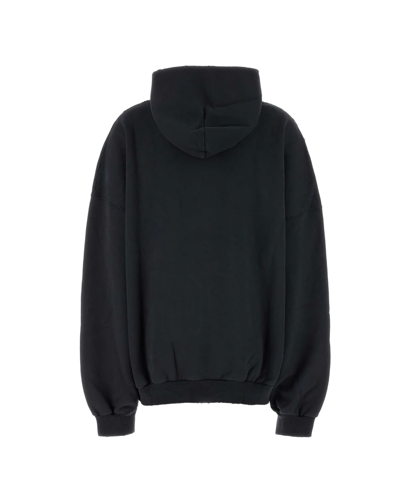 Balenciaga Optical Cotton Hoodie - Black