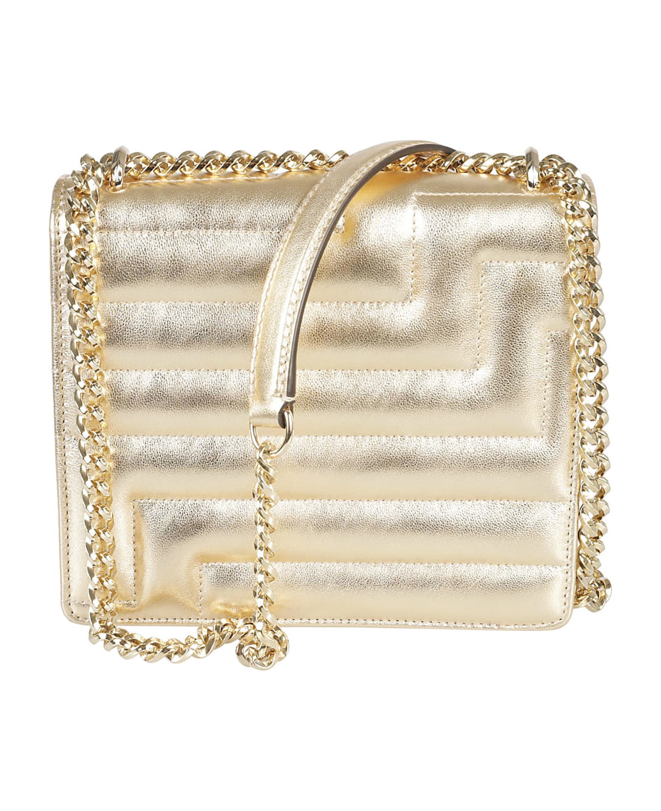 Jimmy Choo Chain Quilted Shoulder Bag - Gold ショルダーバッグ
