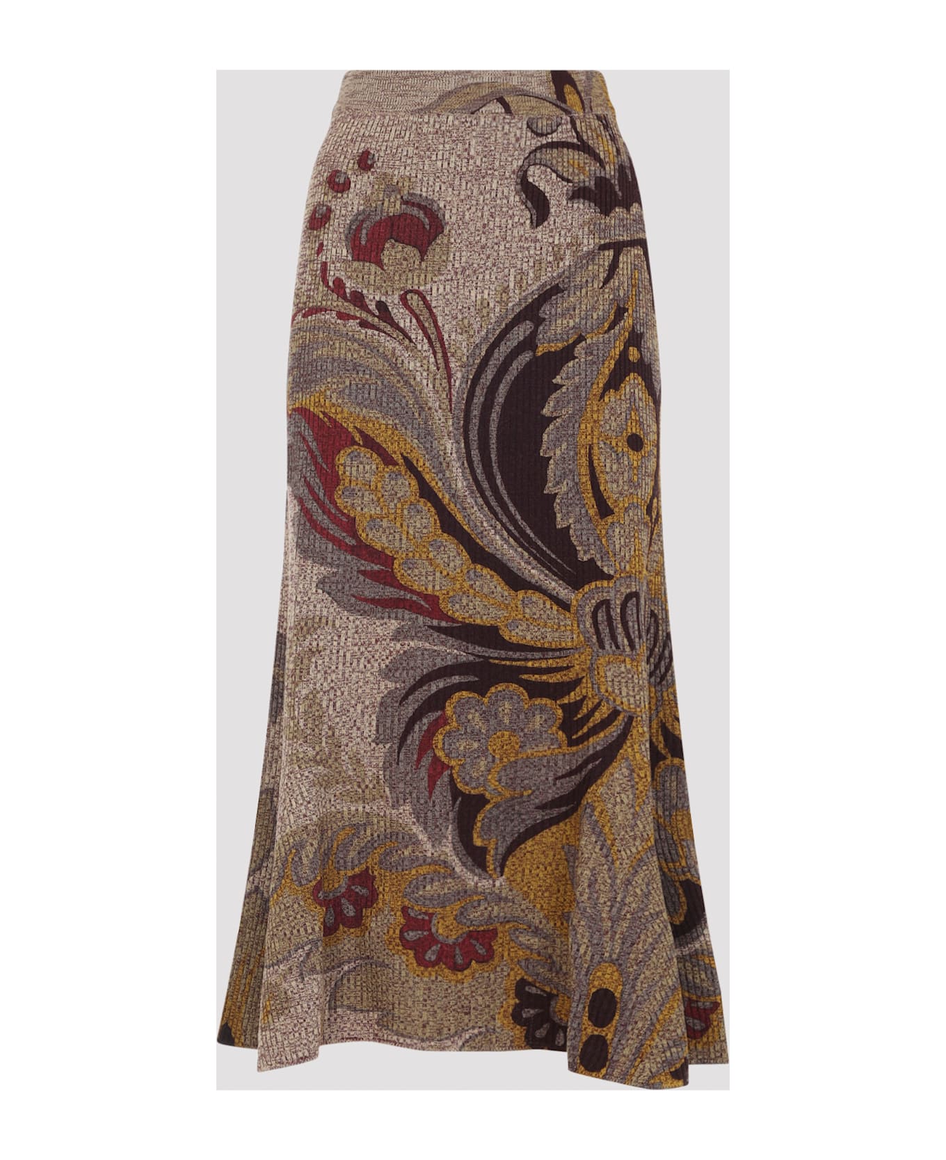 Etro Midi Trumpet Knit Skirt - Multi