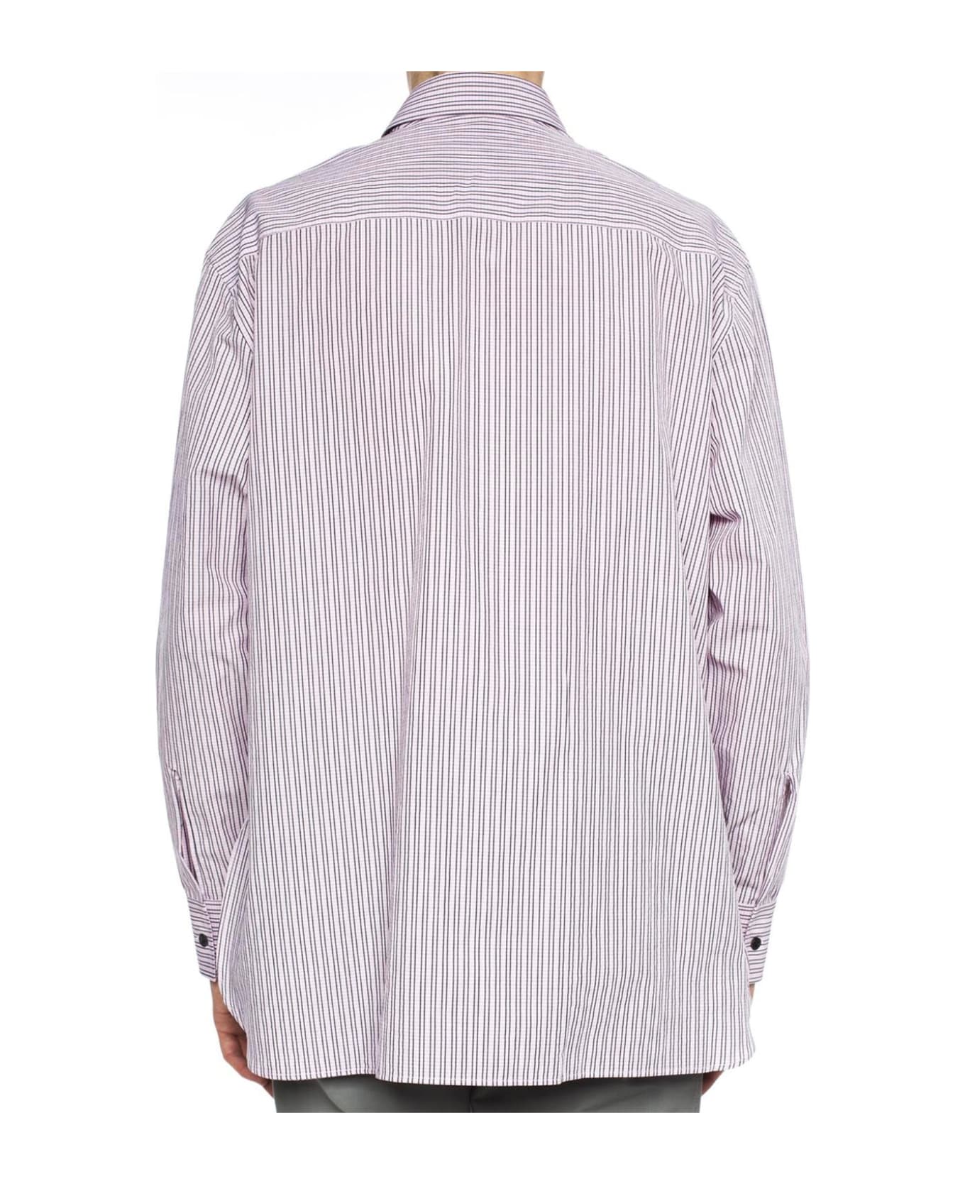 Lanvin Striped Cotton Shirt - Pink