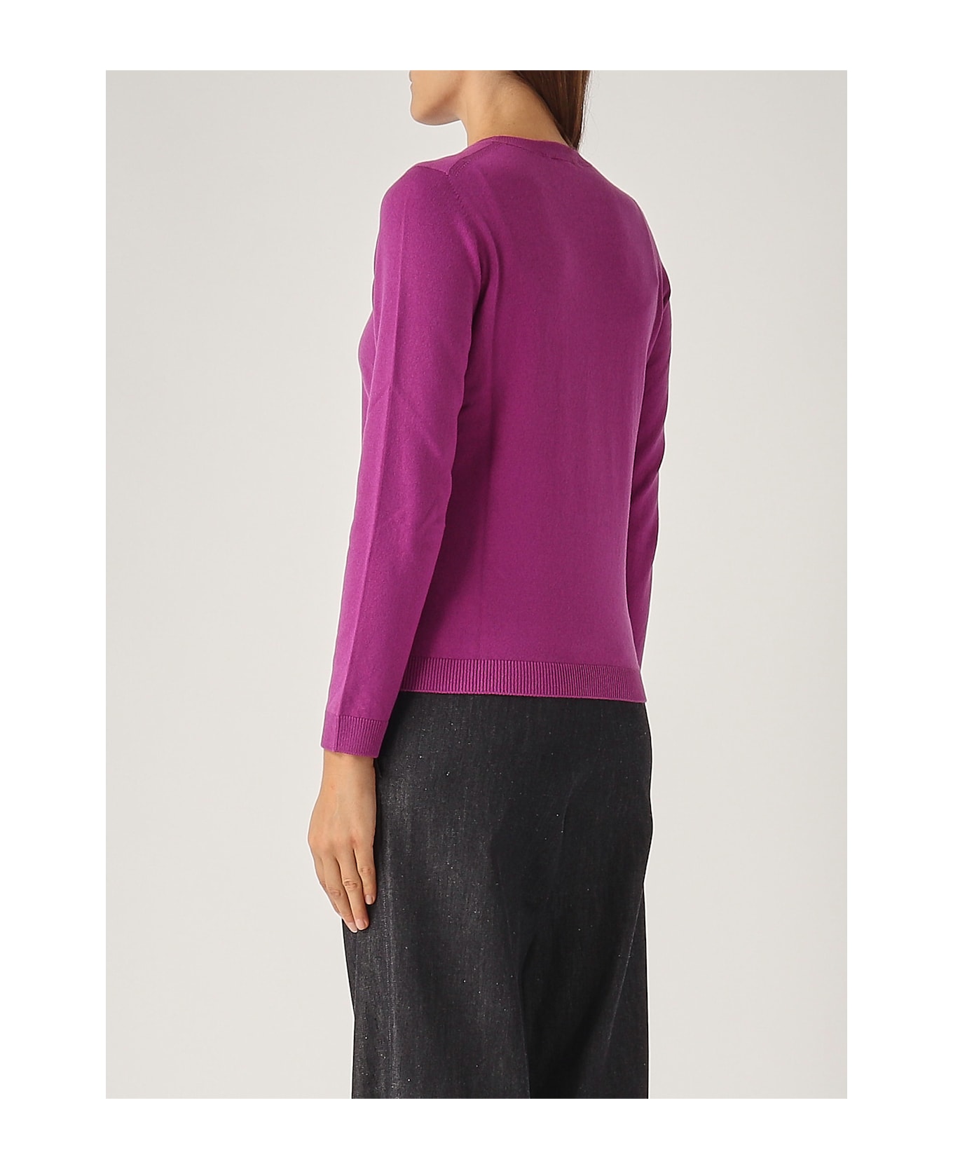 Gran Sasso Wool Sweater - MAGENTA