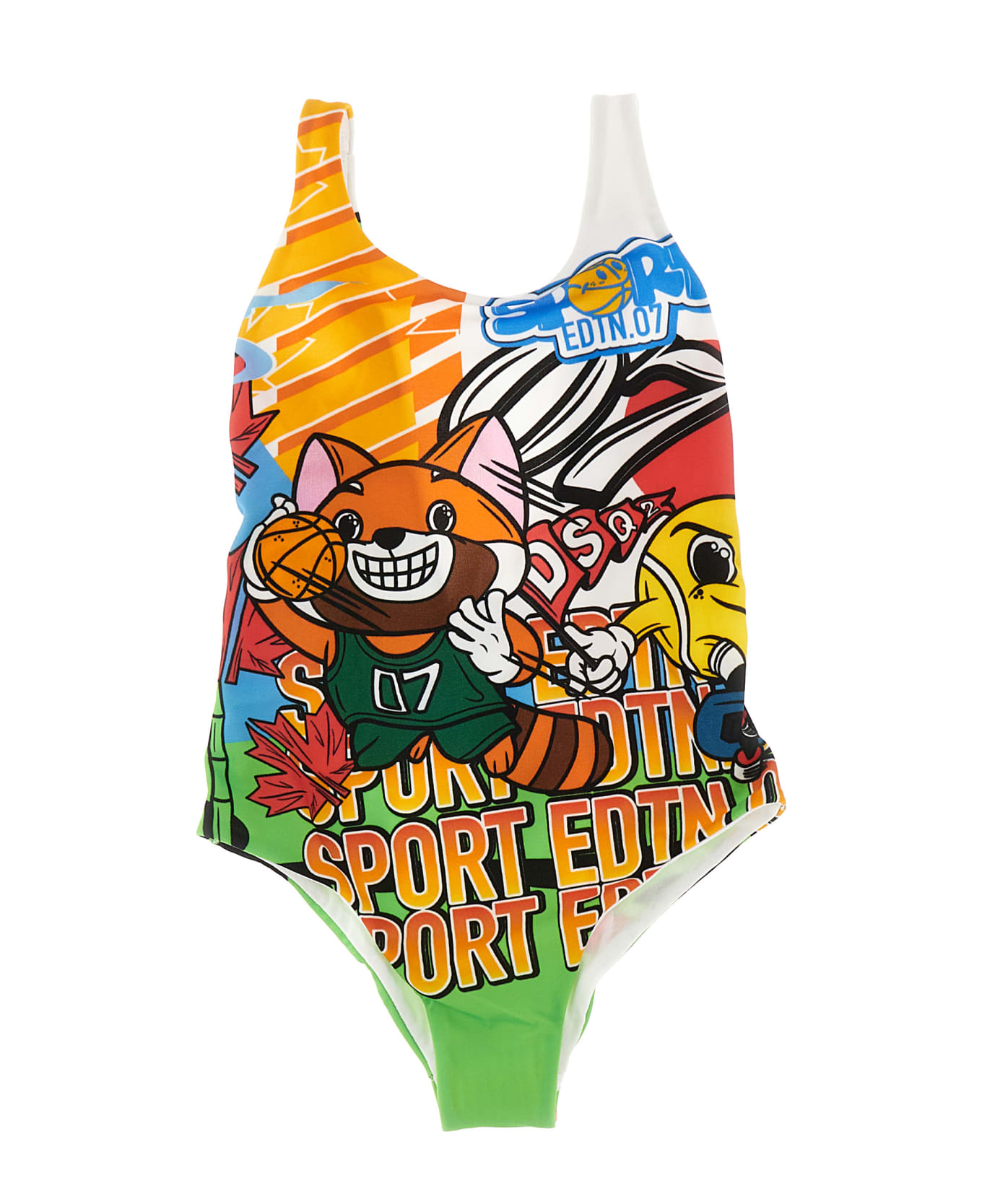 Dsquared2 One-piece Printed Swimsuit - Multicolor