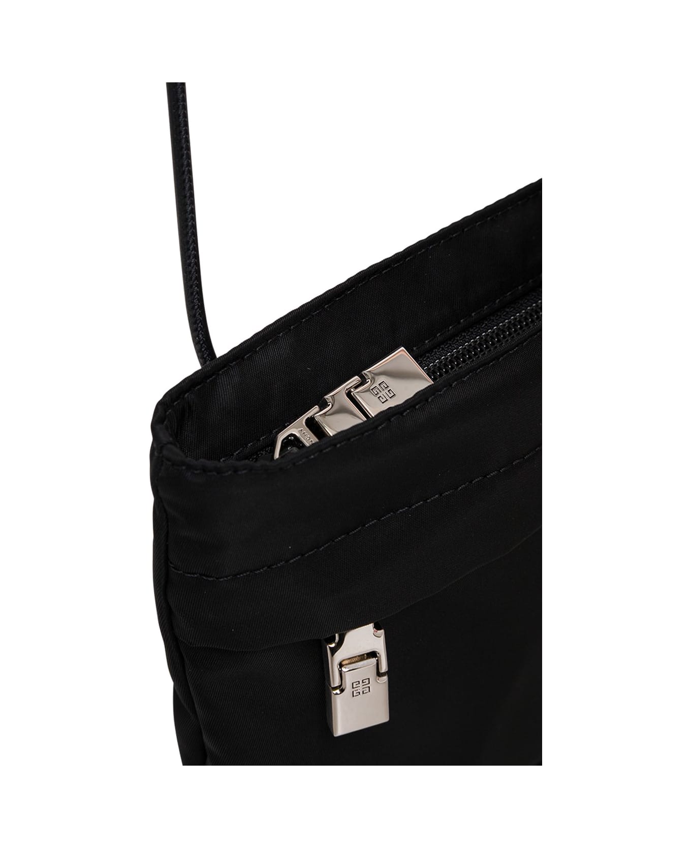 Givenchy Black Nylon Crossbody Bag With Logo