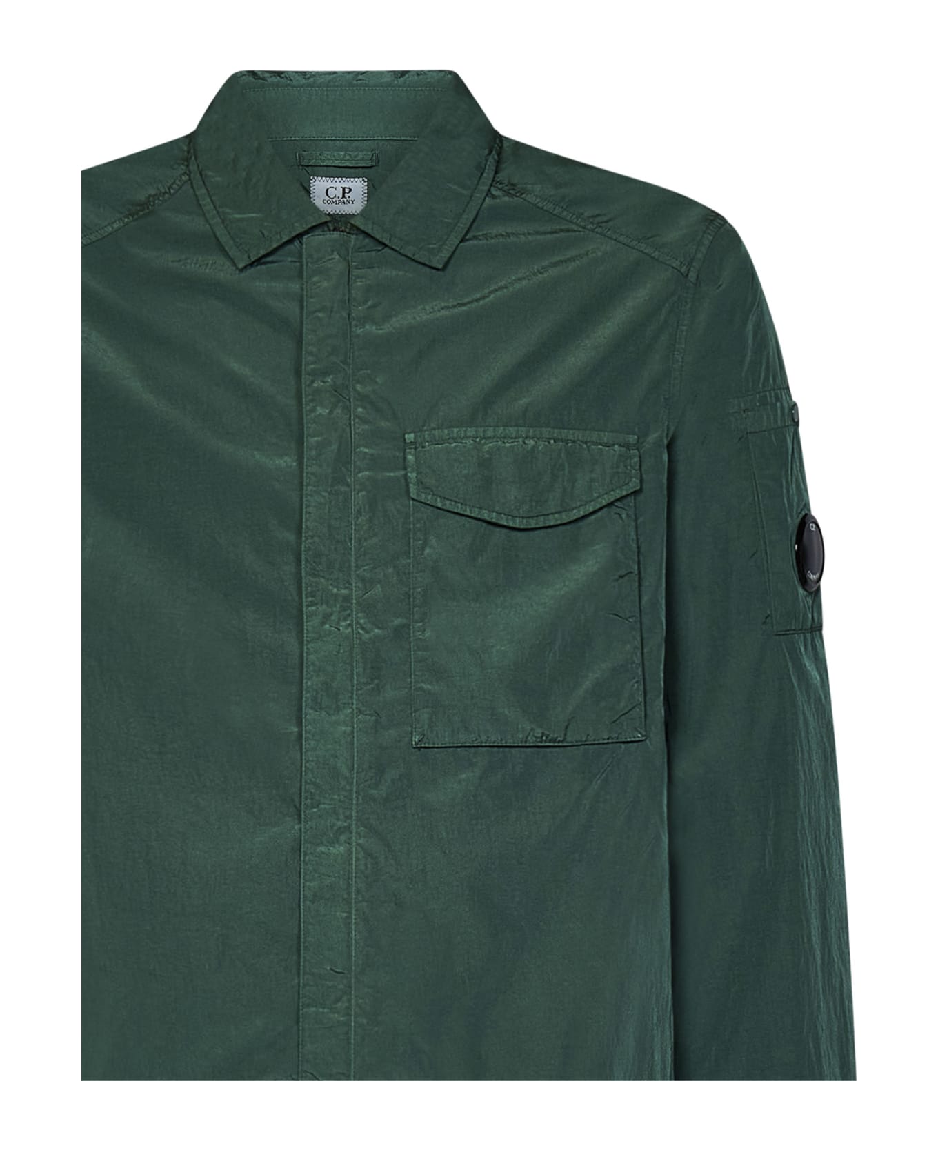 C.P. Company Chrome-r Long-sleeved Overshirt - Green