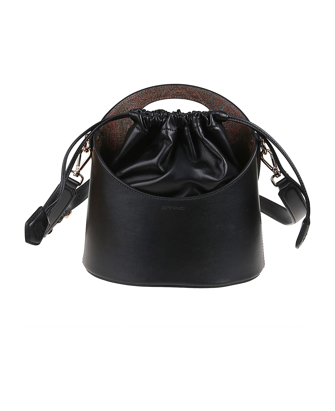 Etro Medium Saturno Bucket Bag - Nero