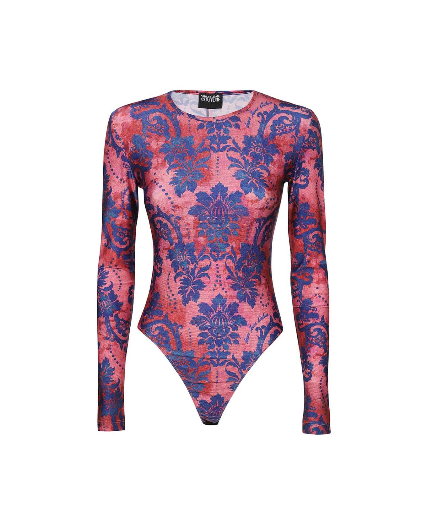 Versace Jeans Couture Long Sleeve Bodysuit - Pink