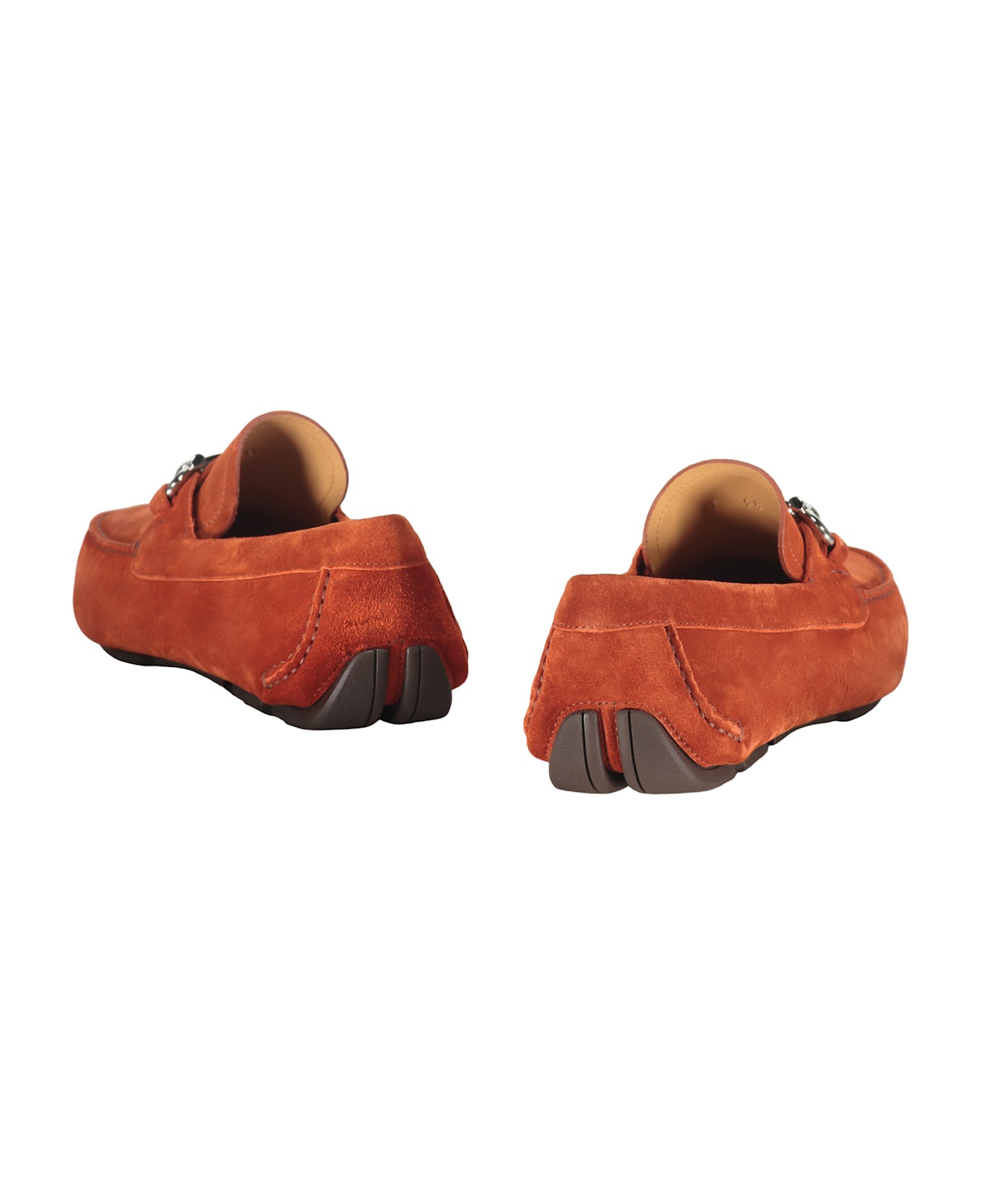 Ferragamo Leather Loafers - Copper