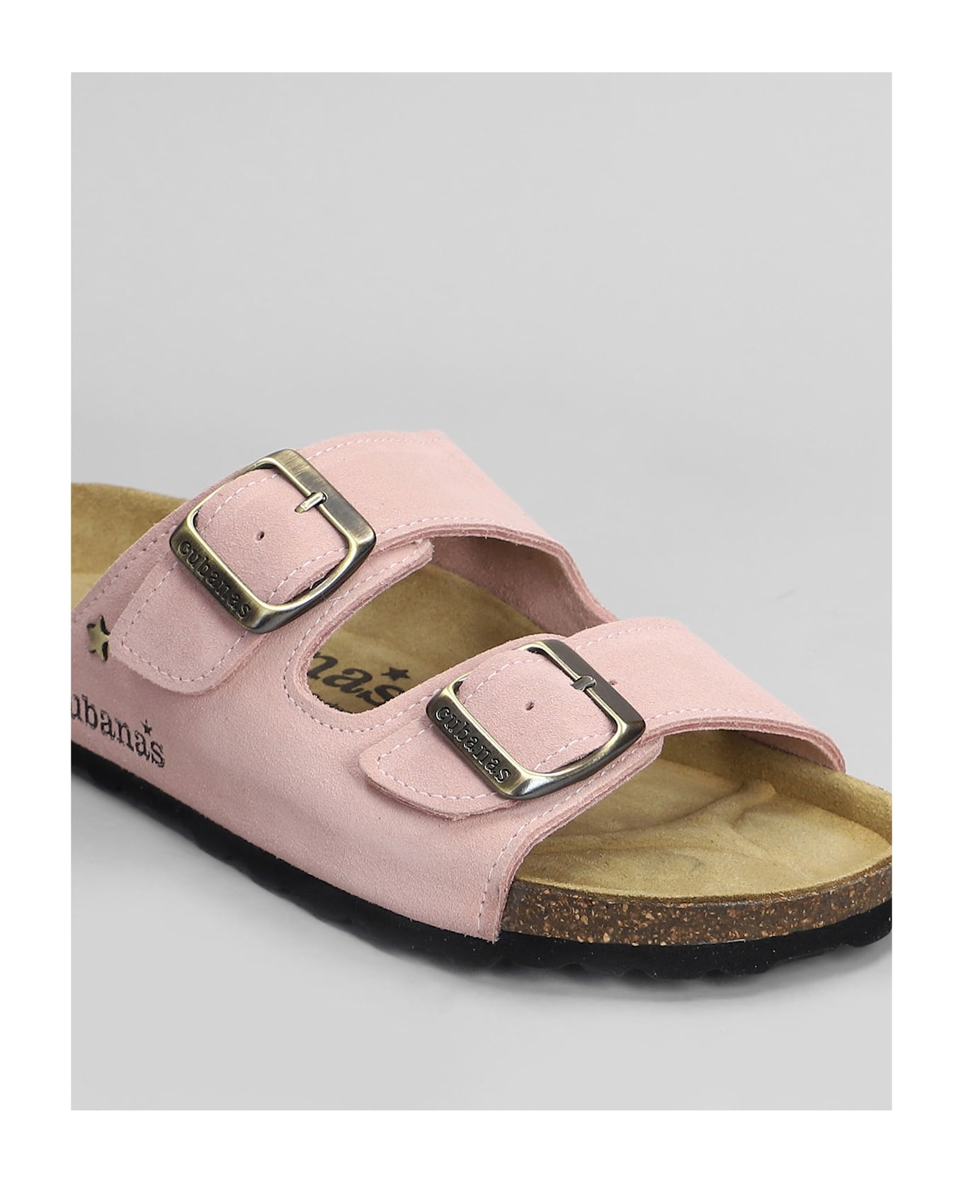 Cubanas Amalia Flats In Rose-pink Suede - rose-pink