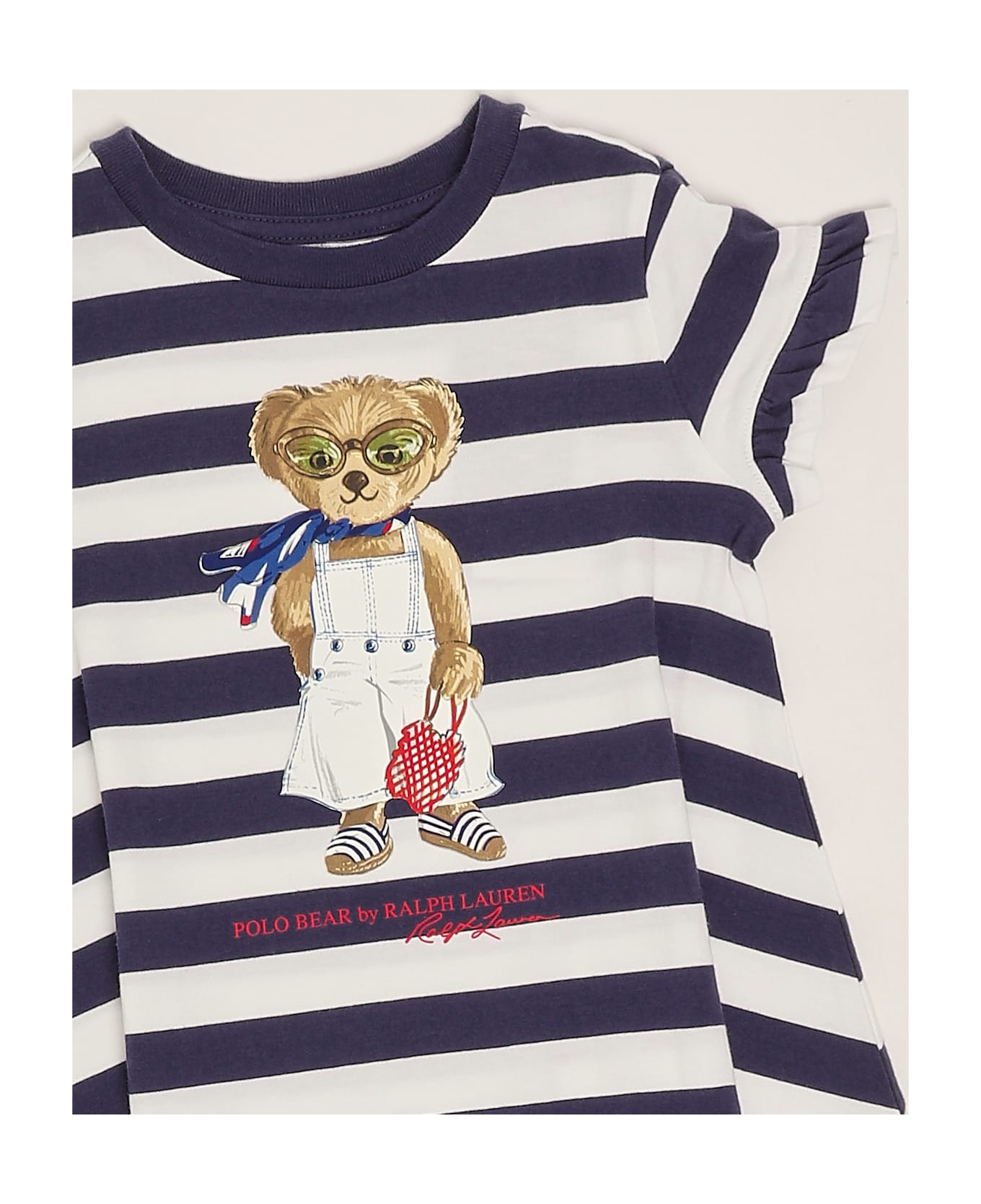 Polo Ralph Lauren Dress Dress - RIGA BIANCO-BLU トップス