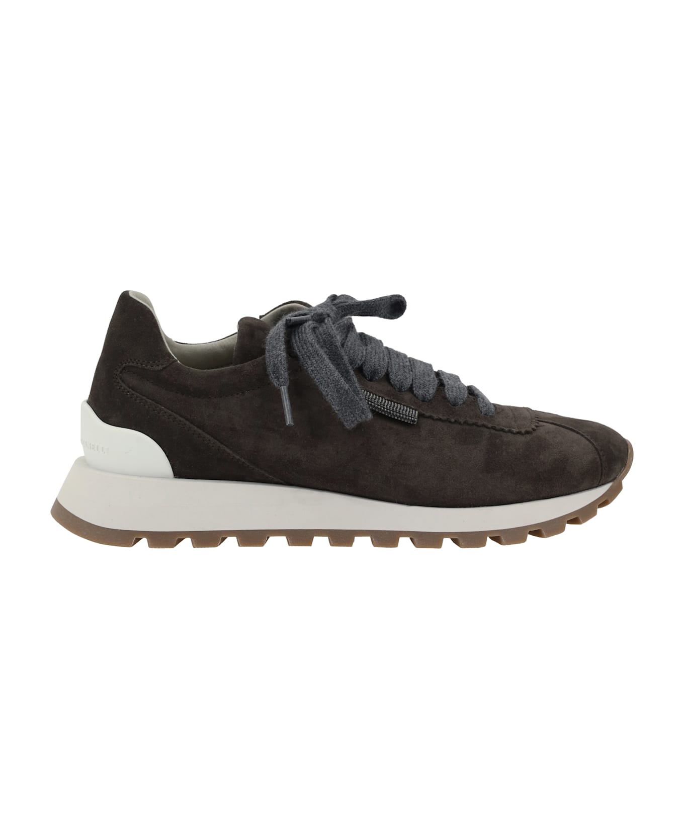 Brunello Cucinelli Sneakers With Iconic Embellishments - Brown