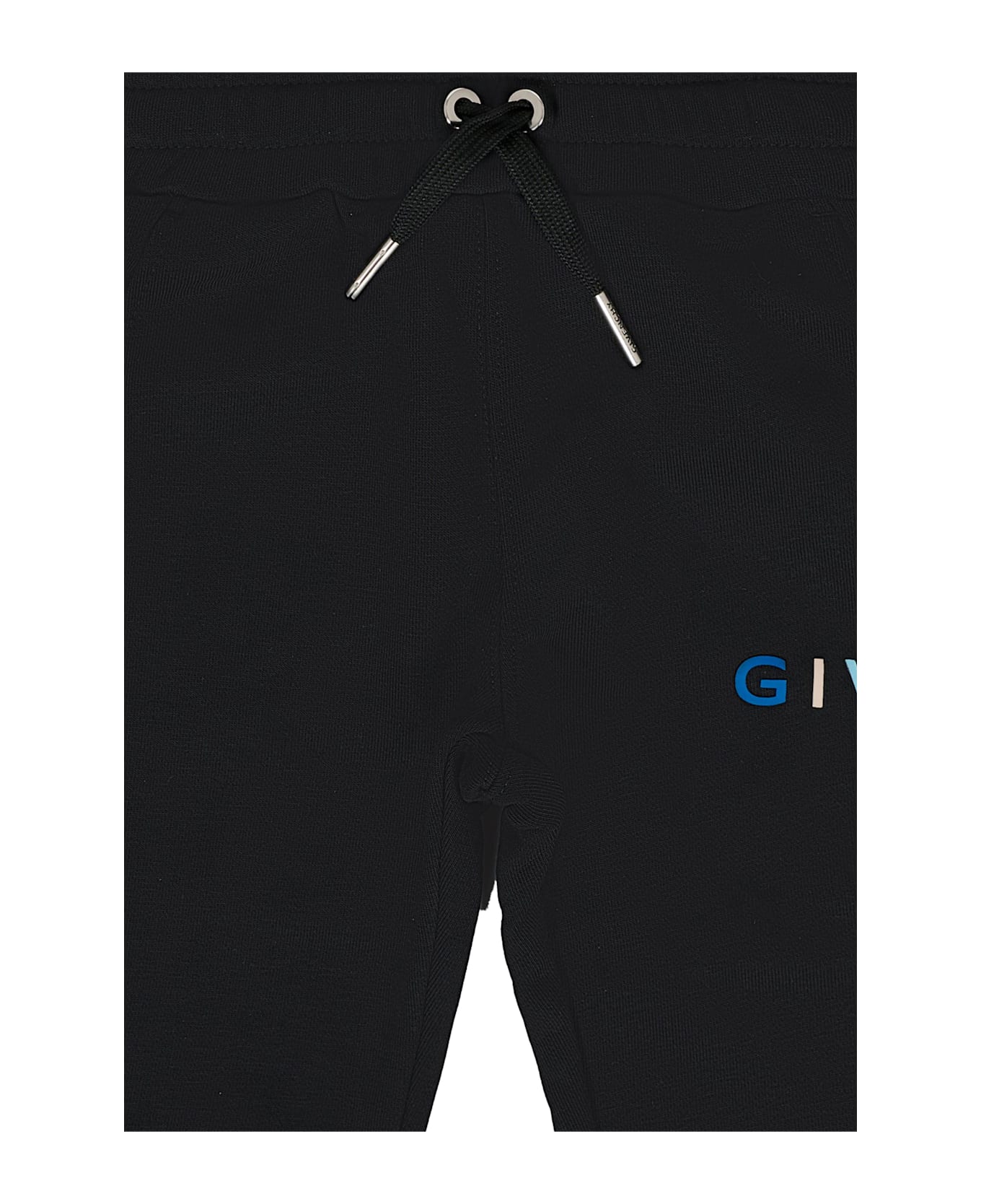 Givenchy Black Trousers For Baby Boy With Logo - Black
