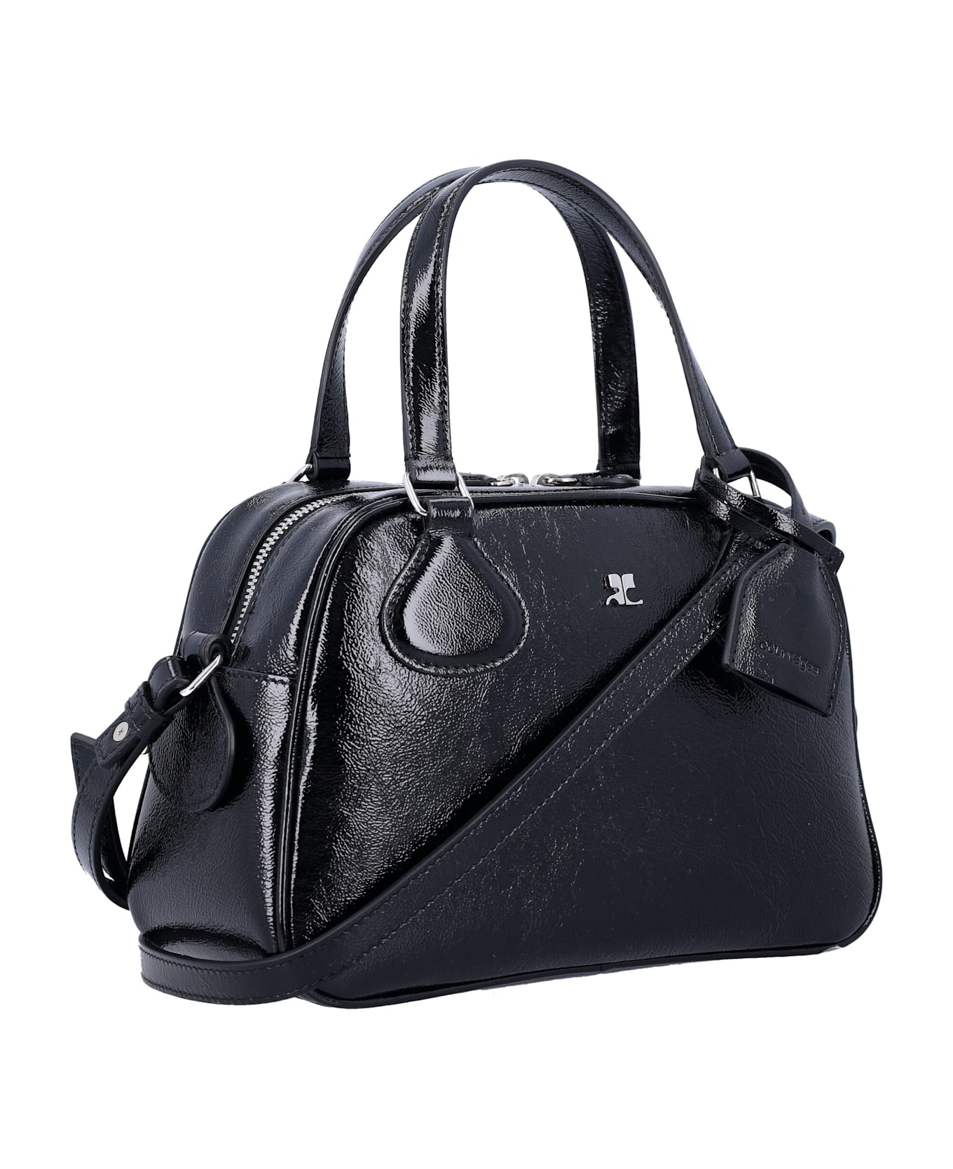 Courrèges Naplack Bowliing Bag - BLACK