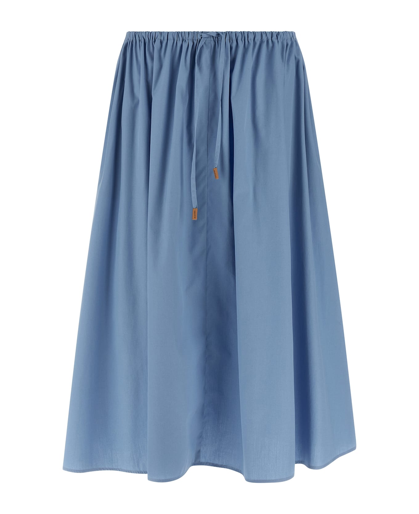 Marni Poplin Skirt - Light Blue