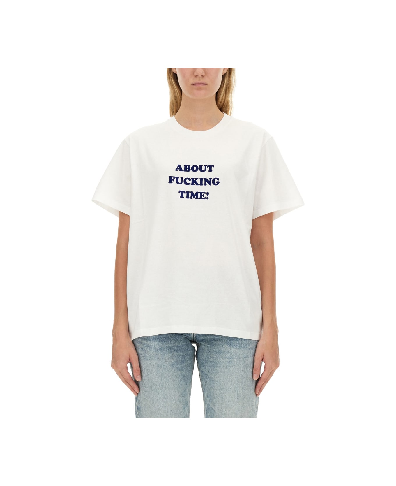 Stella McCartney T-shirt About Time - WHITE