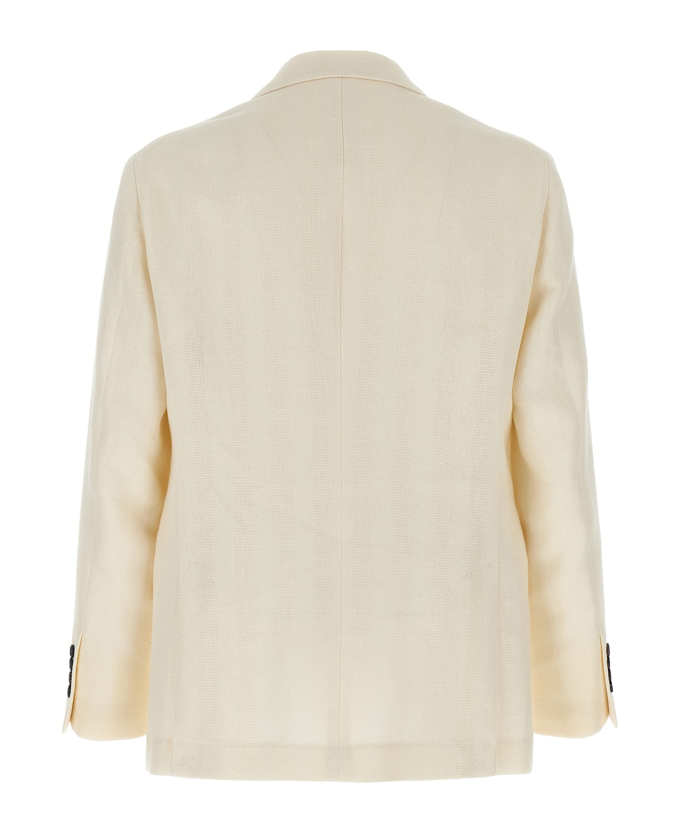 Brunello Cucinelli Operated Stripe Blazer - White